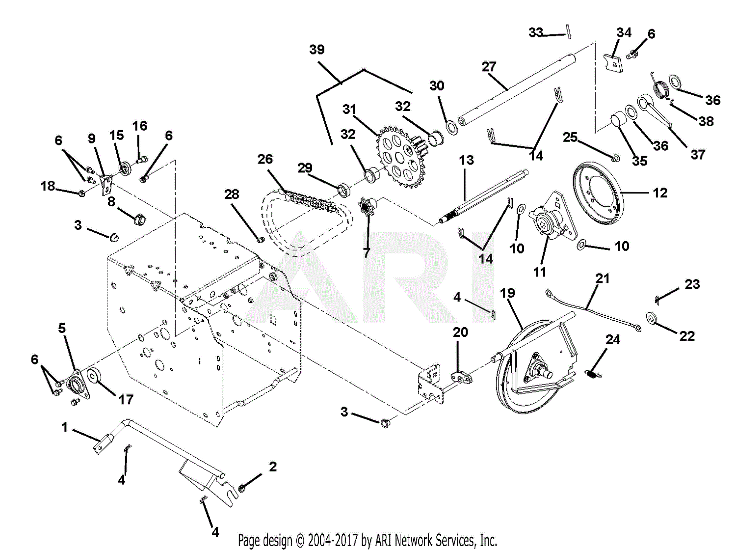 Ariens 921018 (004701 - 034999) Platinum 30 Parts Diagram for Friction ...