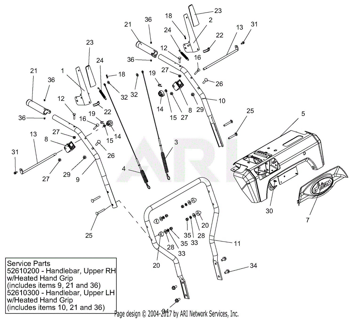 Ariens 921029 (000101 - 099999 ) Deluxe 30