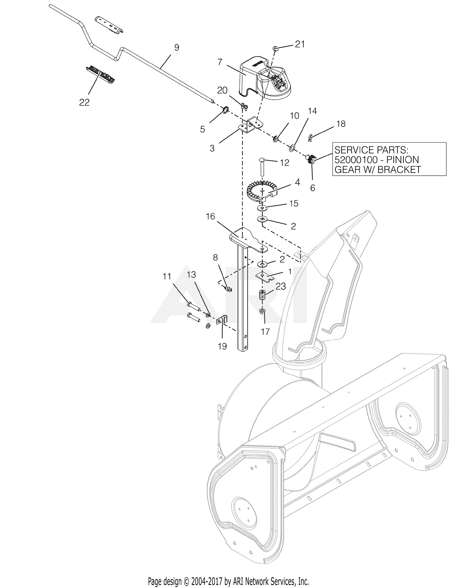 Ariens 921047 (035000 - 046807) Deluxe 30 Parts Diagram for Discharge ...