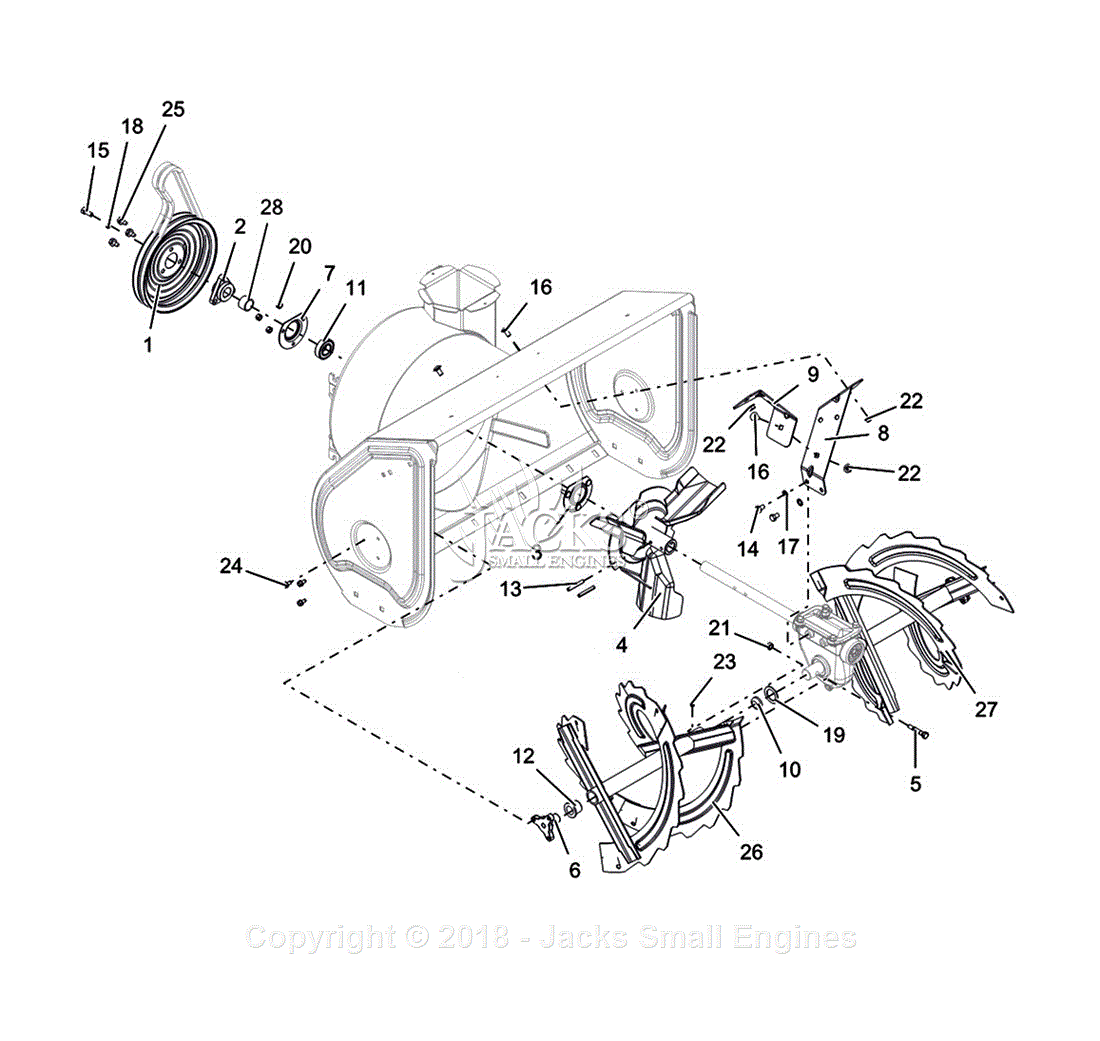Ariens 921049 (038007 - ) Deluxe 30 EFI Parts Diagram for Auger And