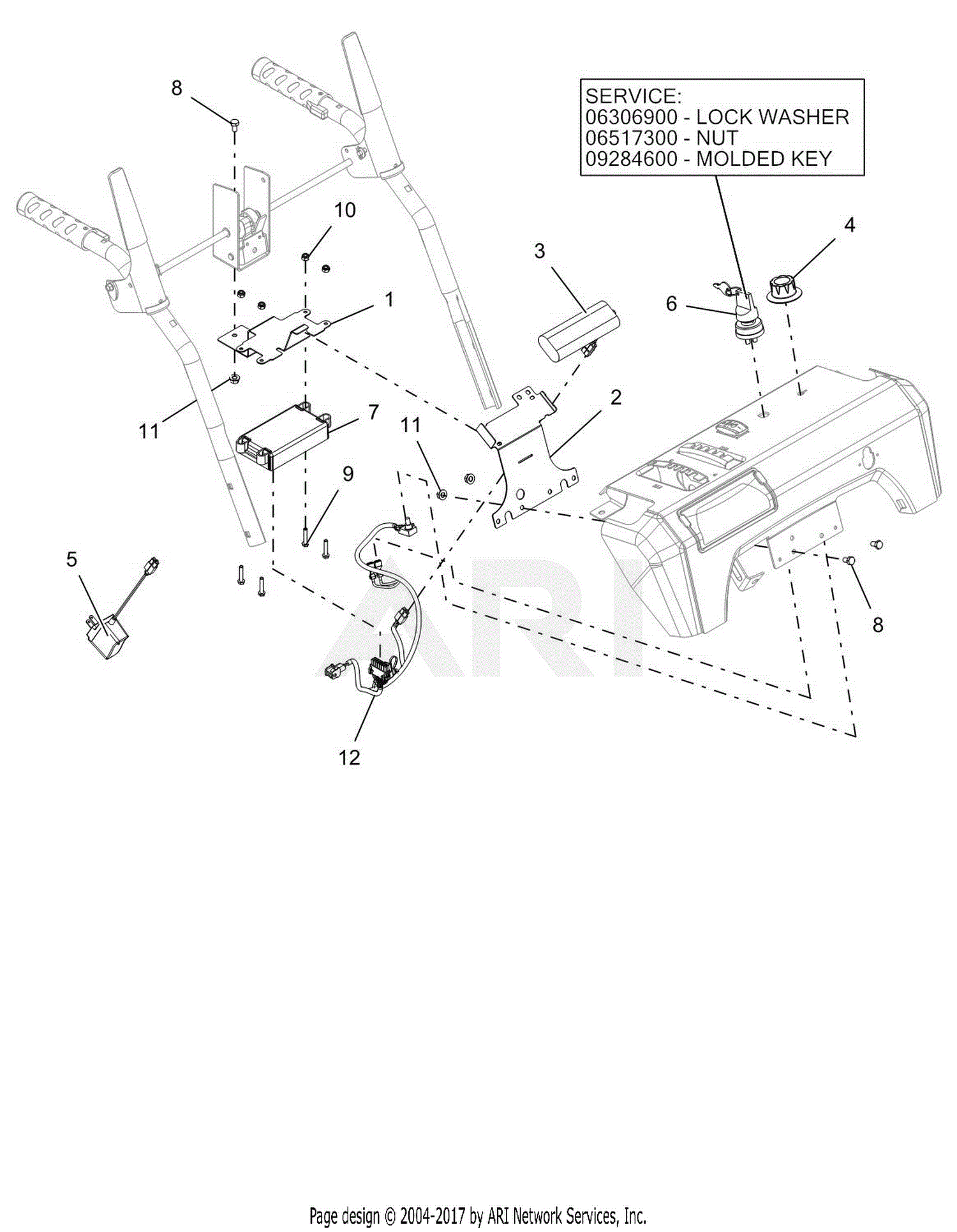 Ariens 921049 (038007 - ) Deluxe 30 EFI Parts Diagram for Electrical - EFI