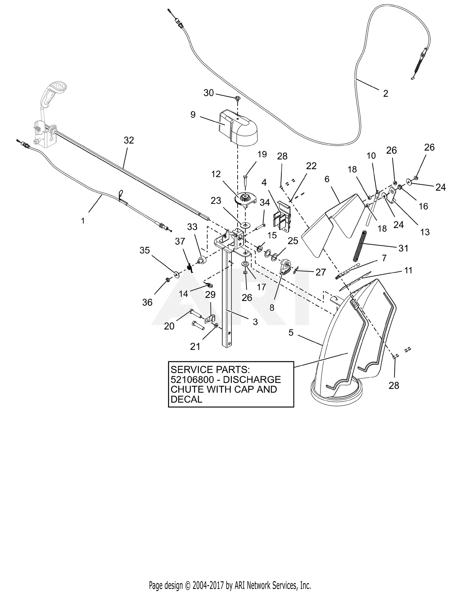 Ariens 921051 (035631 - 049999) Platinum SHO 30 Parts Diagram for ...