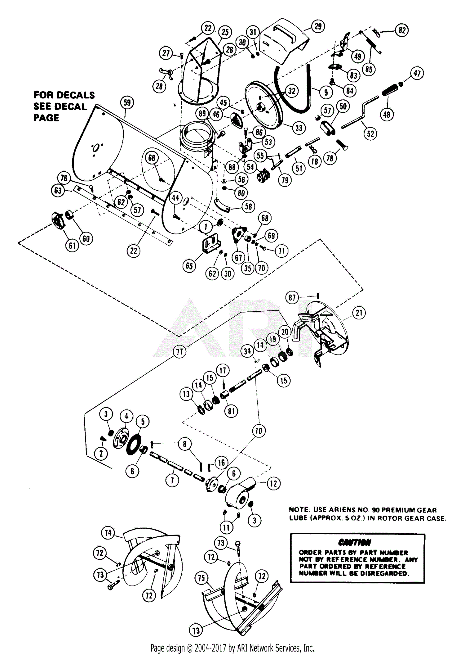 Ariens 924022 (000101 - ) St624, 6hp Tec., 24