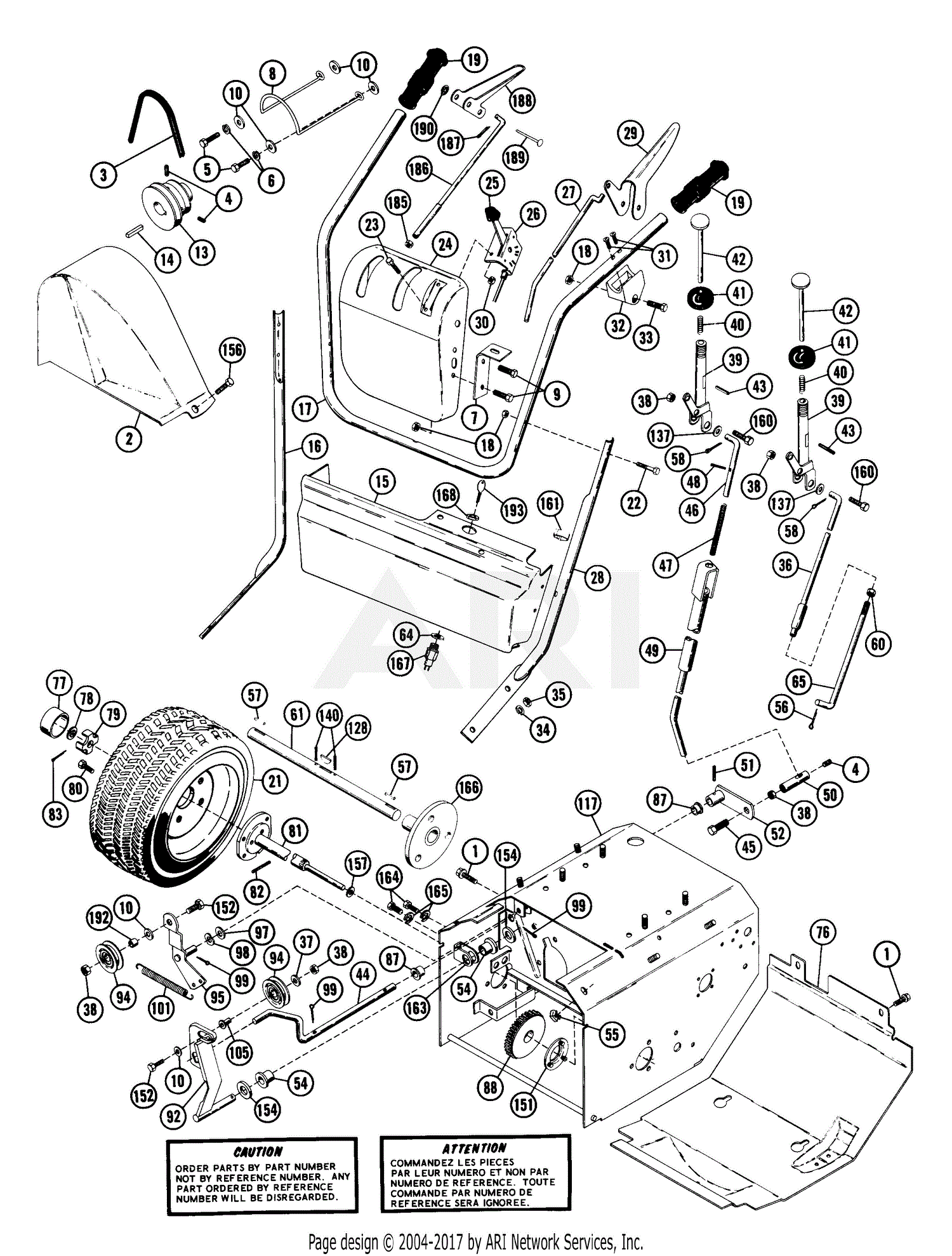 Ariens 924026 (008001 - 022000) ST824, 8hp Tec., 24" Blower Parts