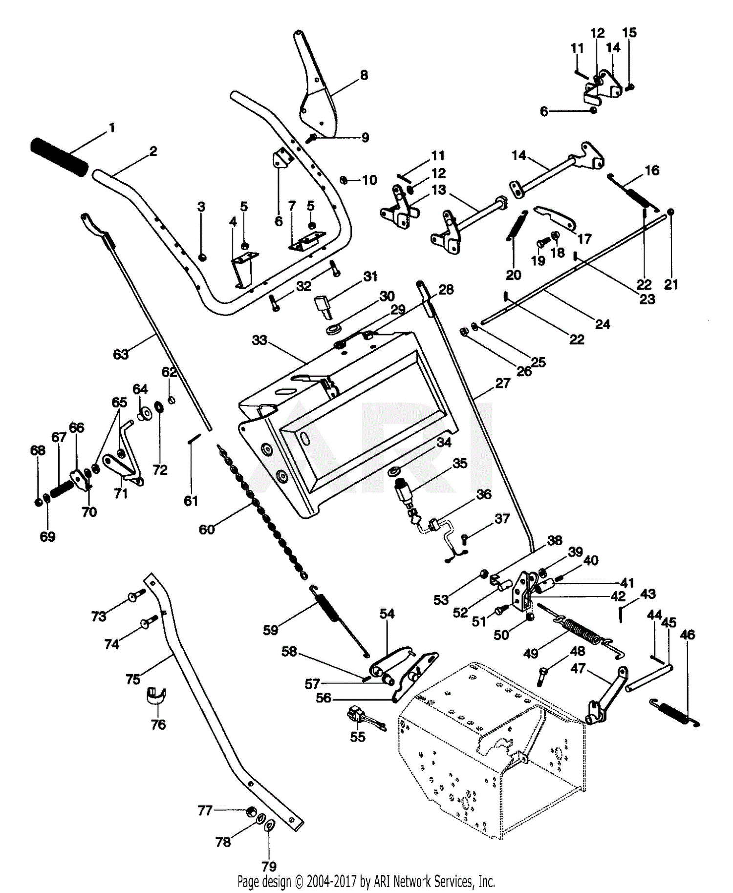 Ariens 924082 (000101 - 011144) ST824, 8hp Tec., 24