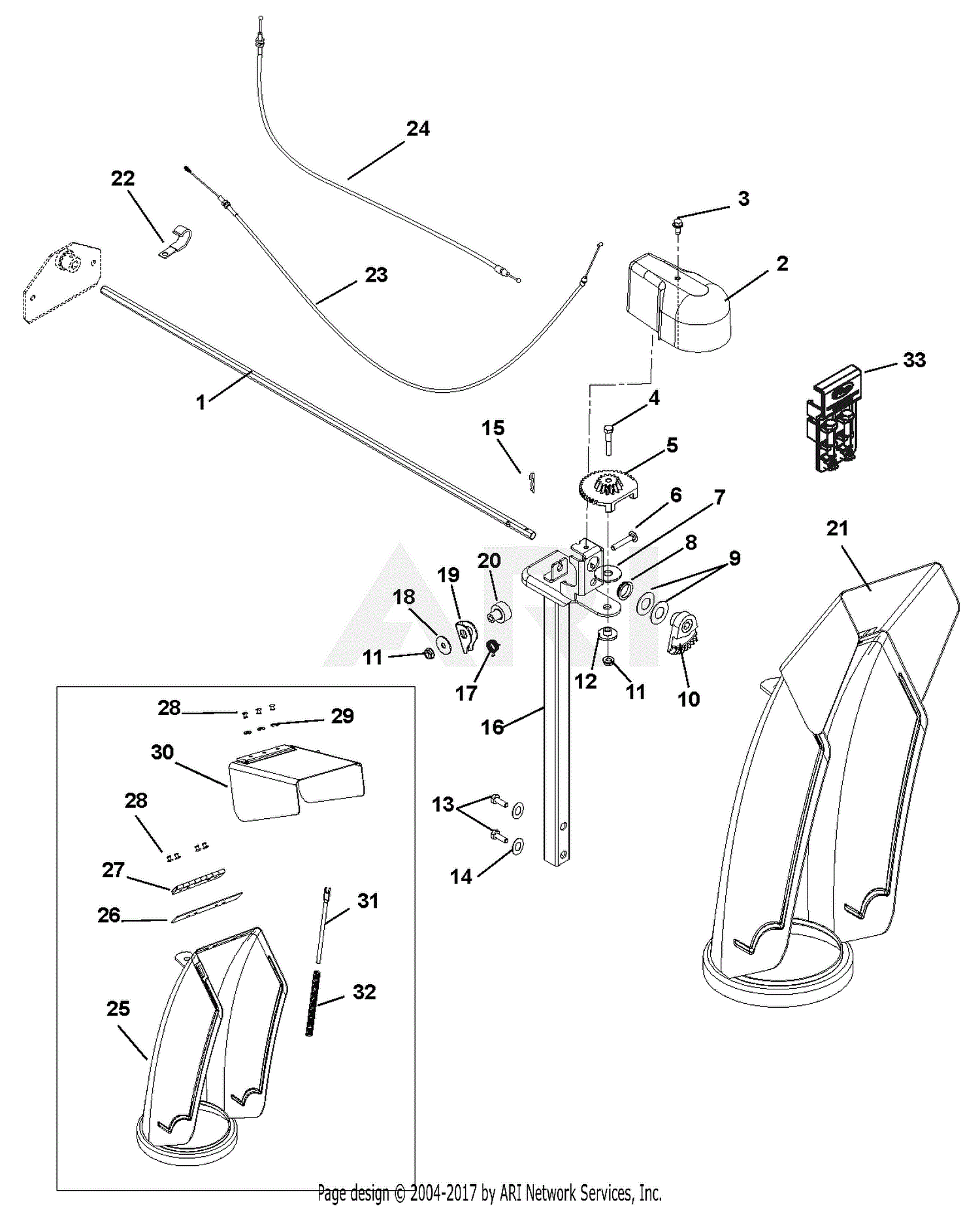 Ariens 926053 (095000 - 095999) Hydro Pro 28 Parts Diagram for ...