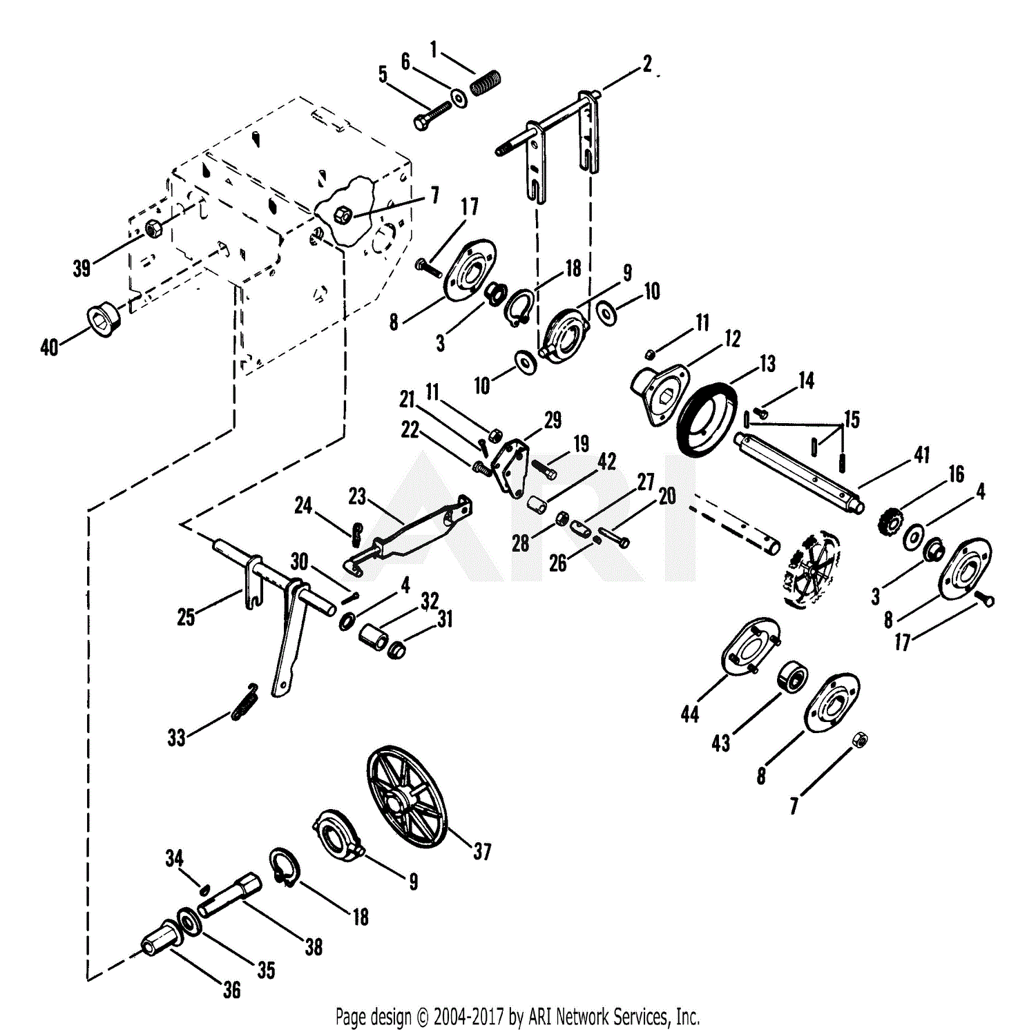 Ariens 932022 (000101 - ) ST724, 7hp Tec., 24" Blower Parts Diagram for
