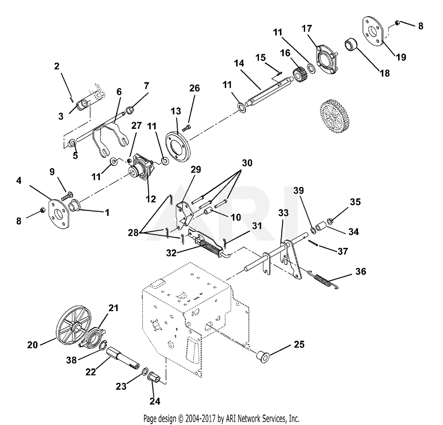 Ariens 932046 (000101 - ) ST724E, 7hp Tec., 24