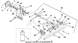 Ariens 932101 (000101 - ) ST824, 8hp Tec., 24