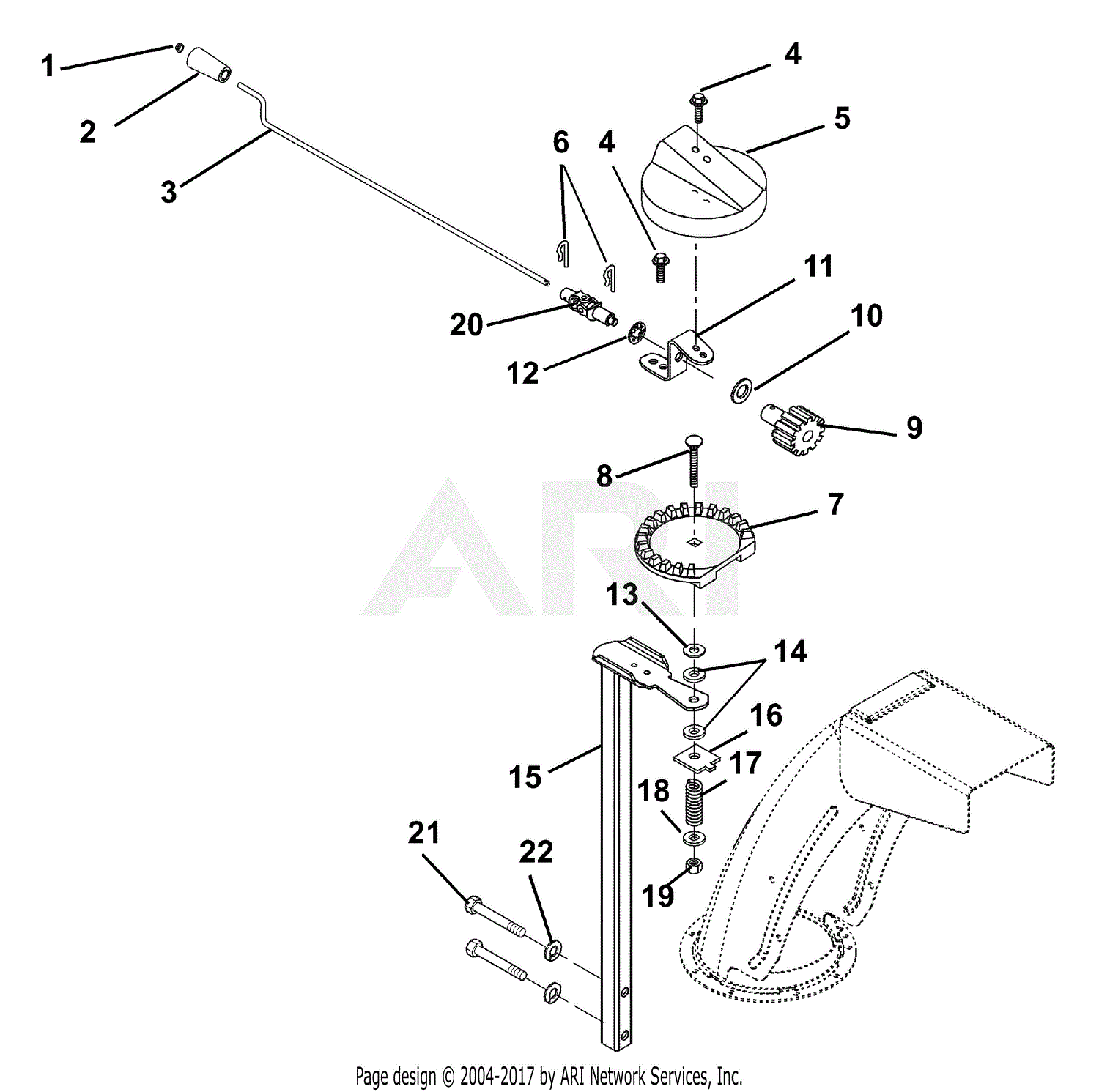 Ariens 932105 (000101 - ) ST8526LE, 8.5hp Tec., Electric, 26