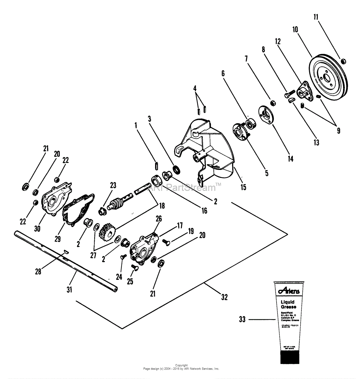 Ariens 932006 (058301 - ) ST504, 5hp Tec., 24