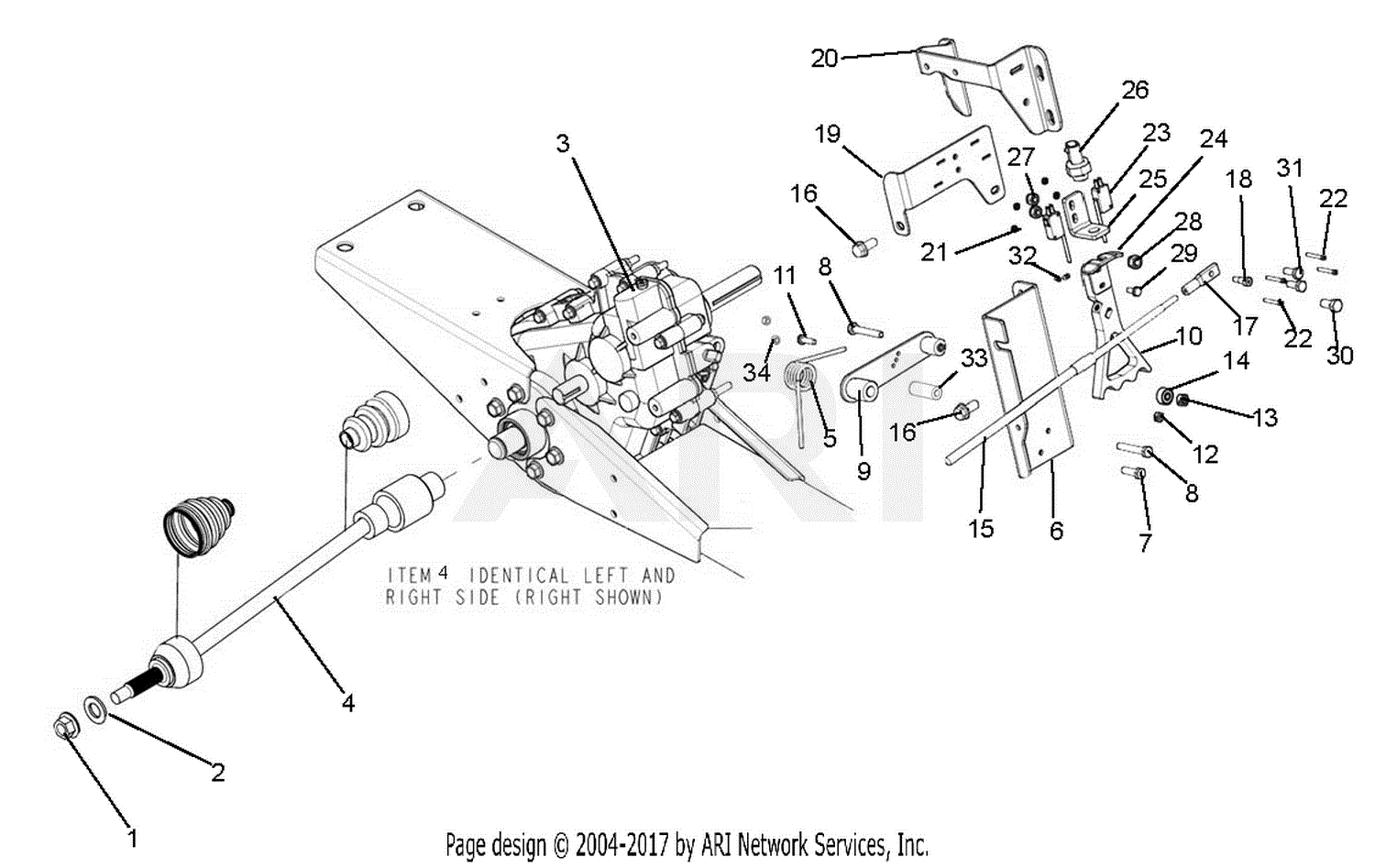 Ariens 996126 (000101 019999) 2WD Contractor, Subaru EH65 Parts