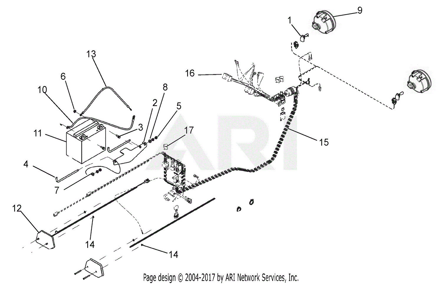 Ariens 996148 (020000 - ) Contractor 4WD, Subaru EH65 Parts Diagram for ...