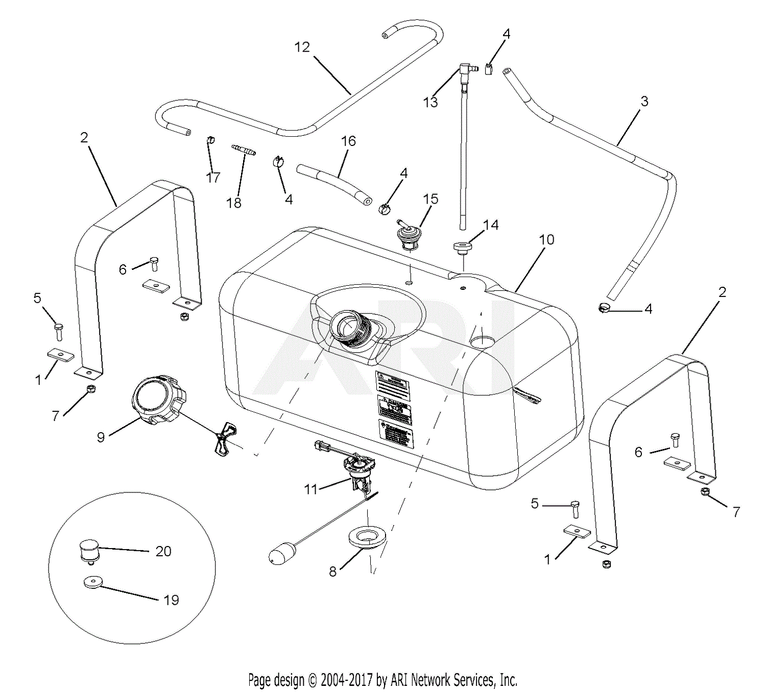 Ariens 996148 (020000 - ) Contractor 4WD, Subaru EH65 Parts Diagram for ...