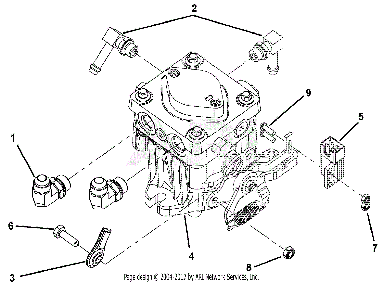 Ariens 994301 (000101 - ) Pro-Stance 1934FX CE 19hp Kawa ... craftsman gt5000 deck wiring diagrams 