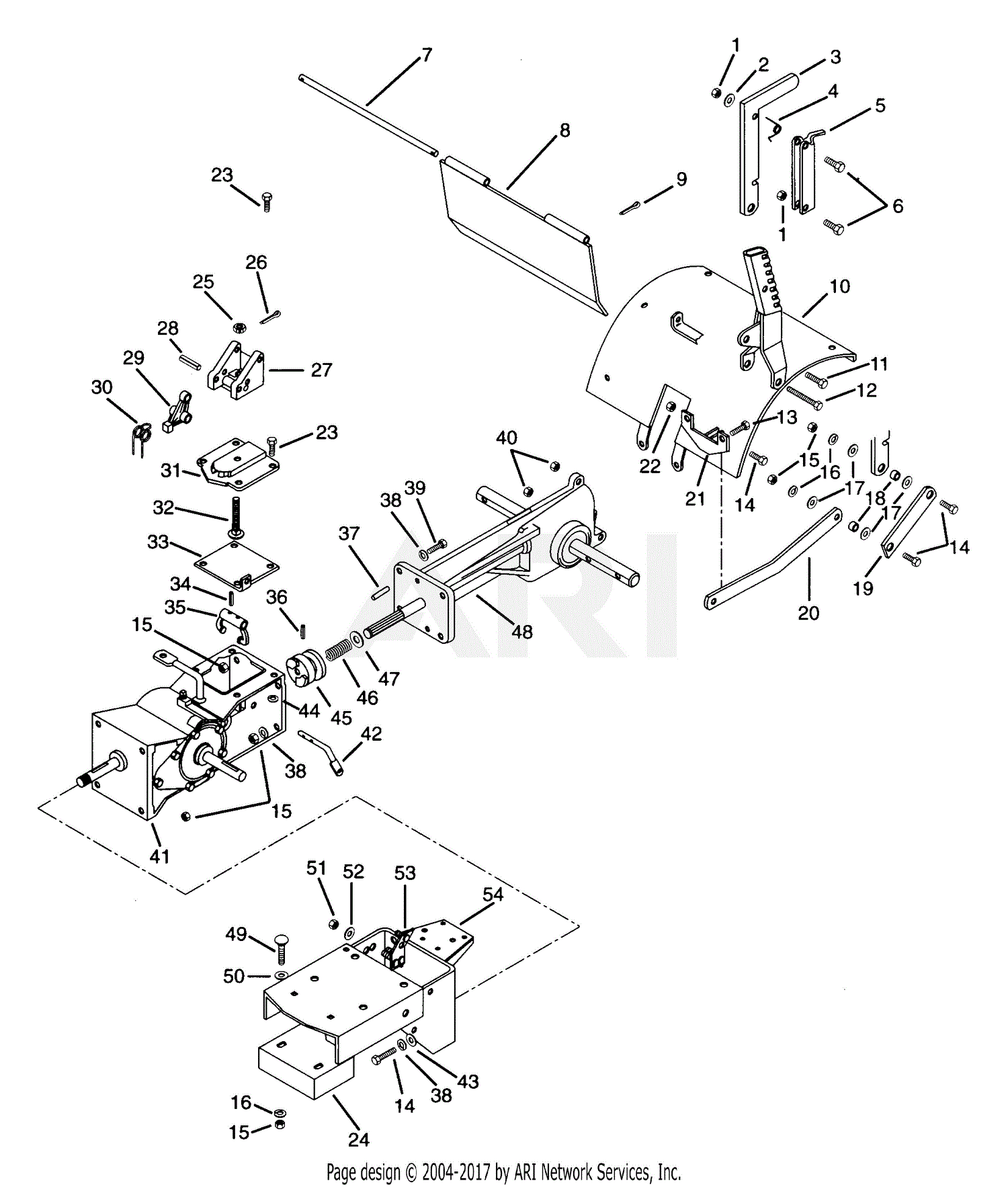 Ariens 901027 (000101 - ) RT8020, 8hp B&S, 20