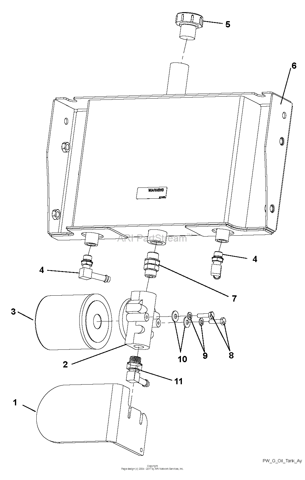 Ariens 988641 (000101 ) GHWKA1536S Parts Diagram for Hydraulic Oil