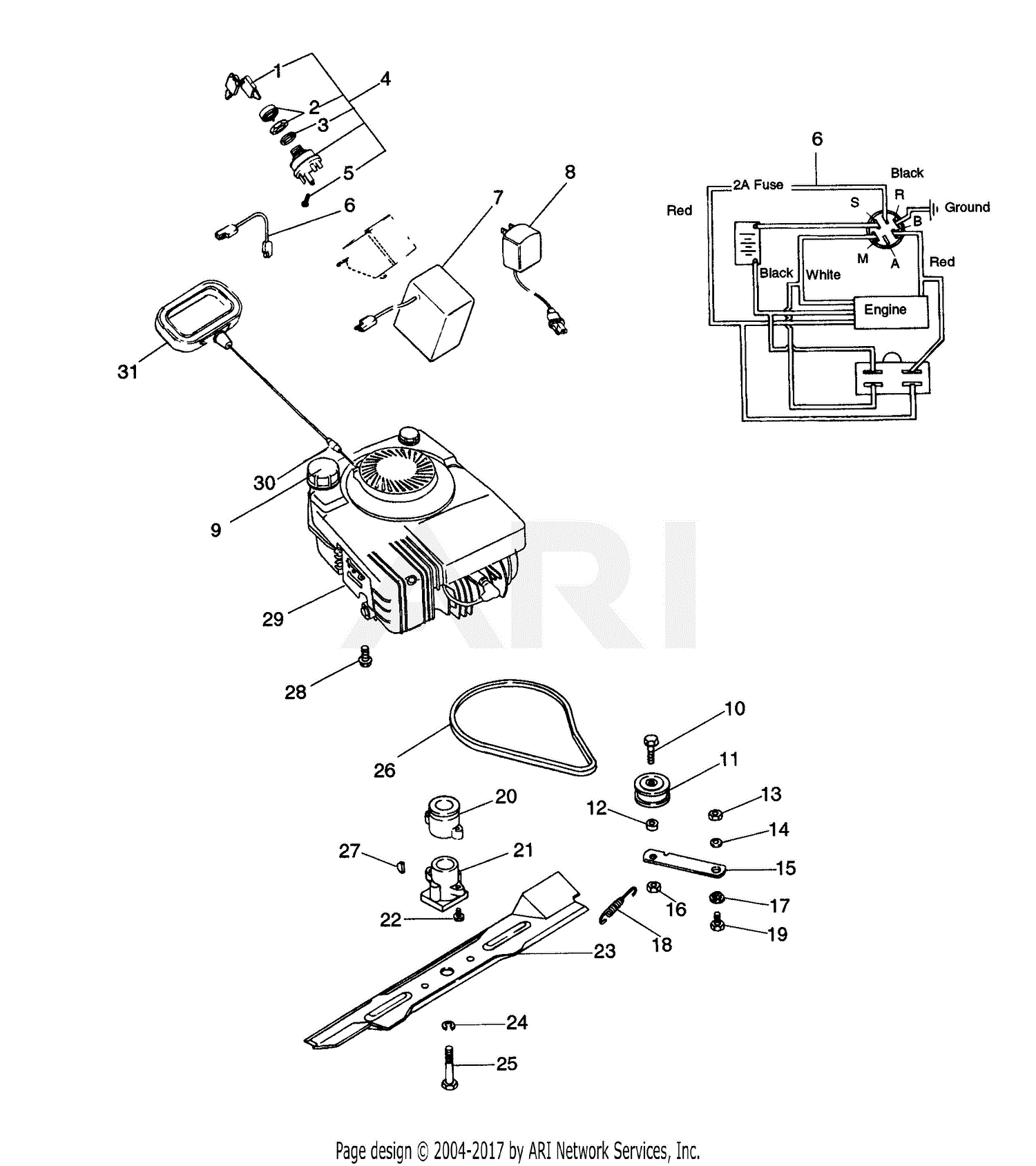 Ariens 911048 (000101 - ) Lm21sc, 5hp B&s, Recoil, 21