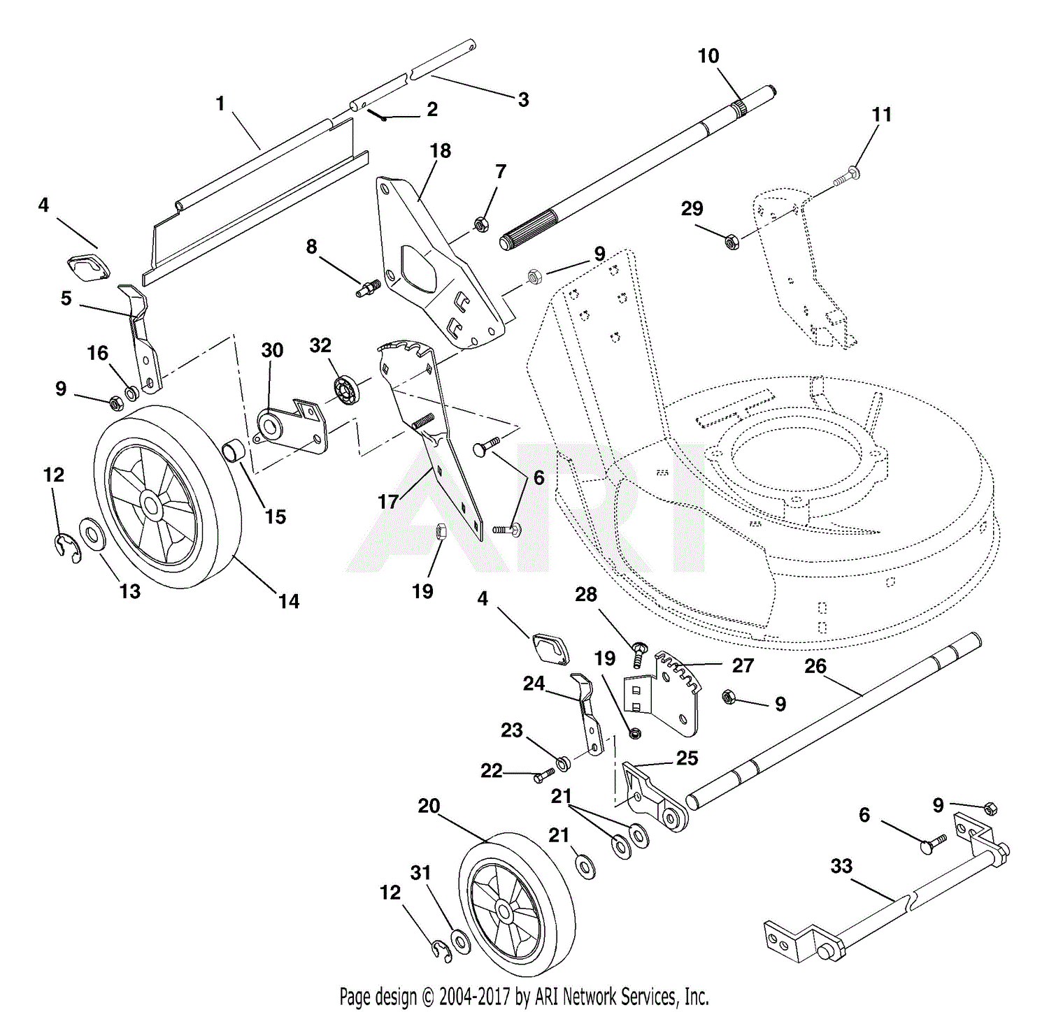 Ariens 911526 (000101 - 001500) LM21SC, 6.75hp B&S, Recoil, 21