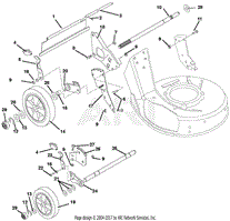 Ariens 911193 (022897 - 029999) LM21S Parts Diagram for Wheels And ...