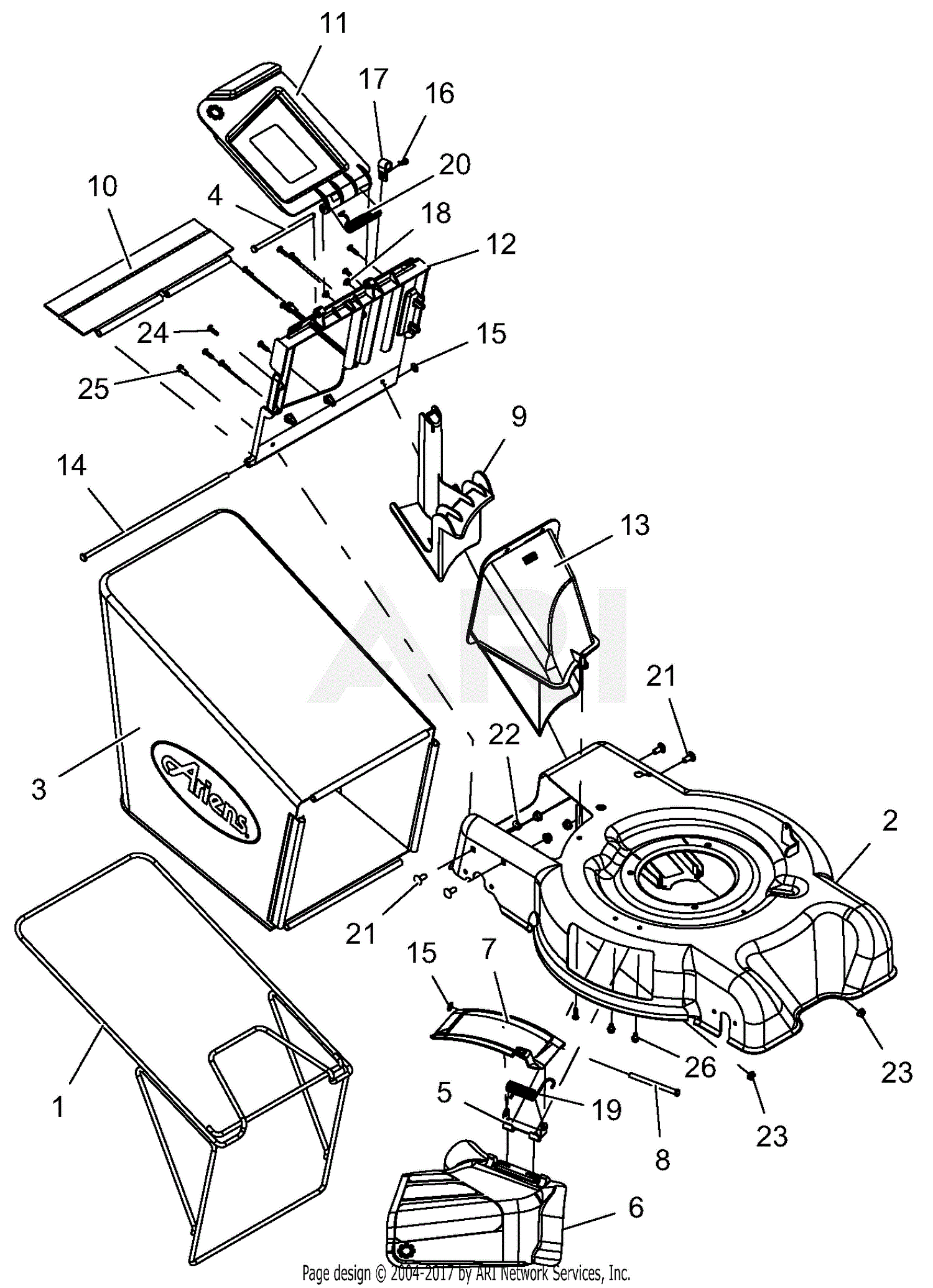 Ariens 911175 (022904 - 024645) Razor LMSP Parts Diagram ... push mower engine diagram 