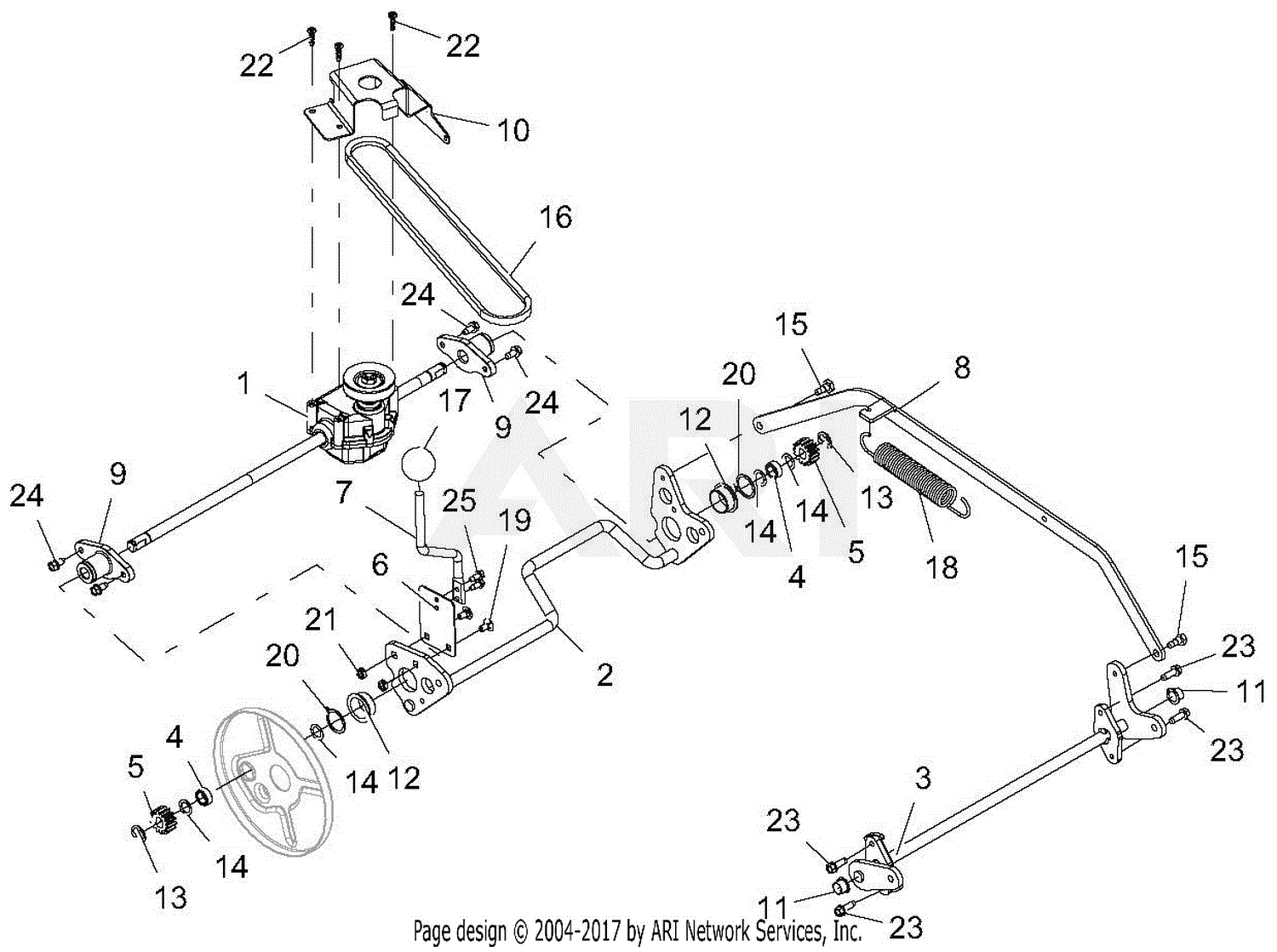 Ariens 911177 (026309 - 028111) LMSP BBC Parts Diagram for Transmission ...