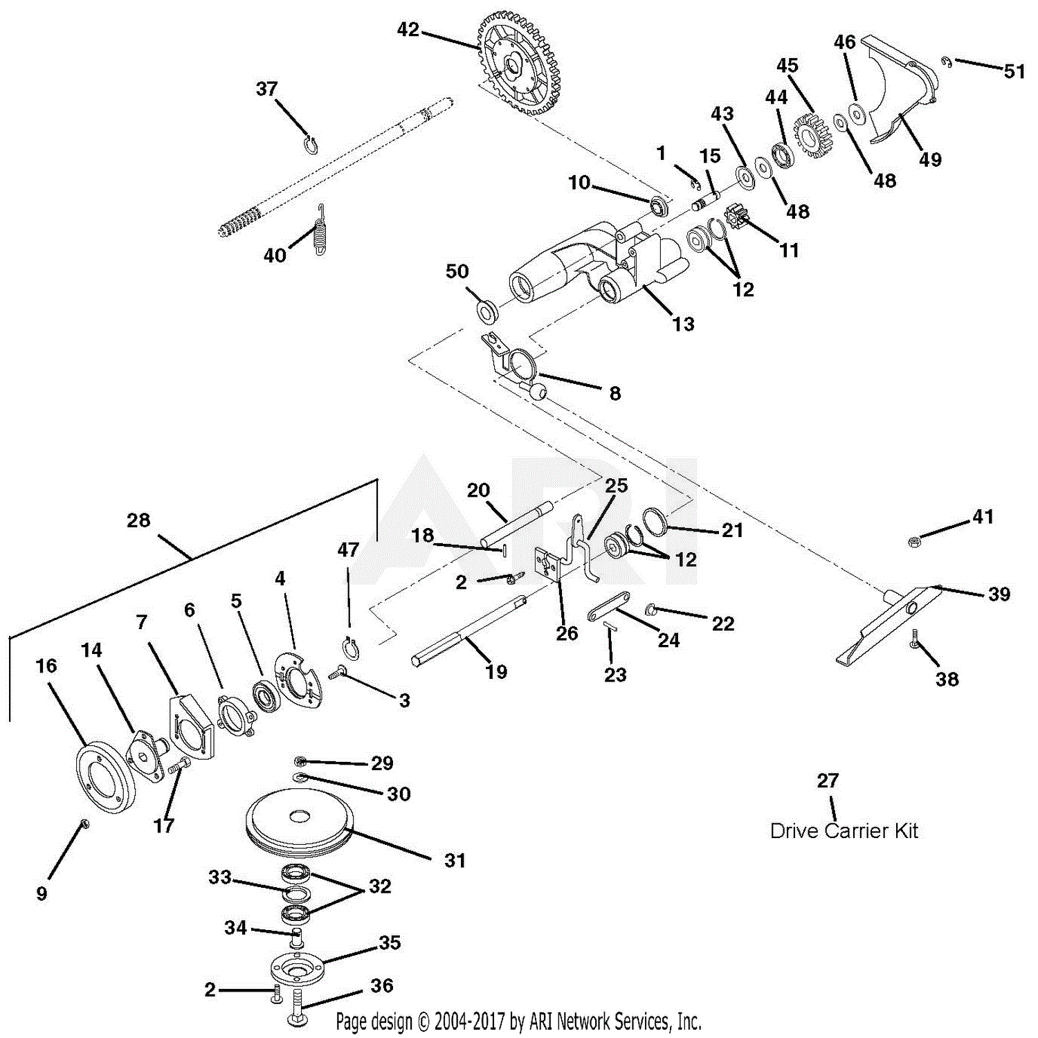 Ariens 911184 (000101 - ) LM21SW Parts Diagram for Friction Wheel And Drive