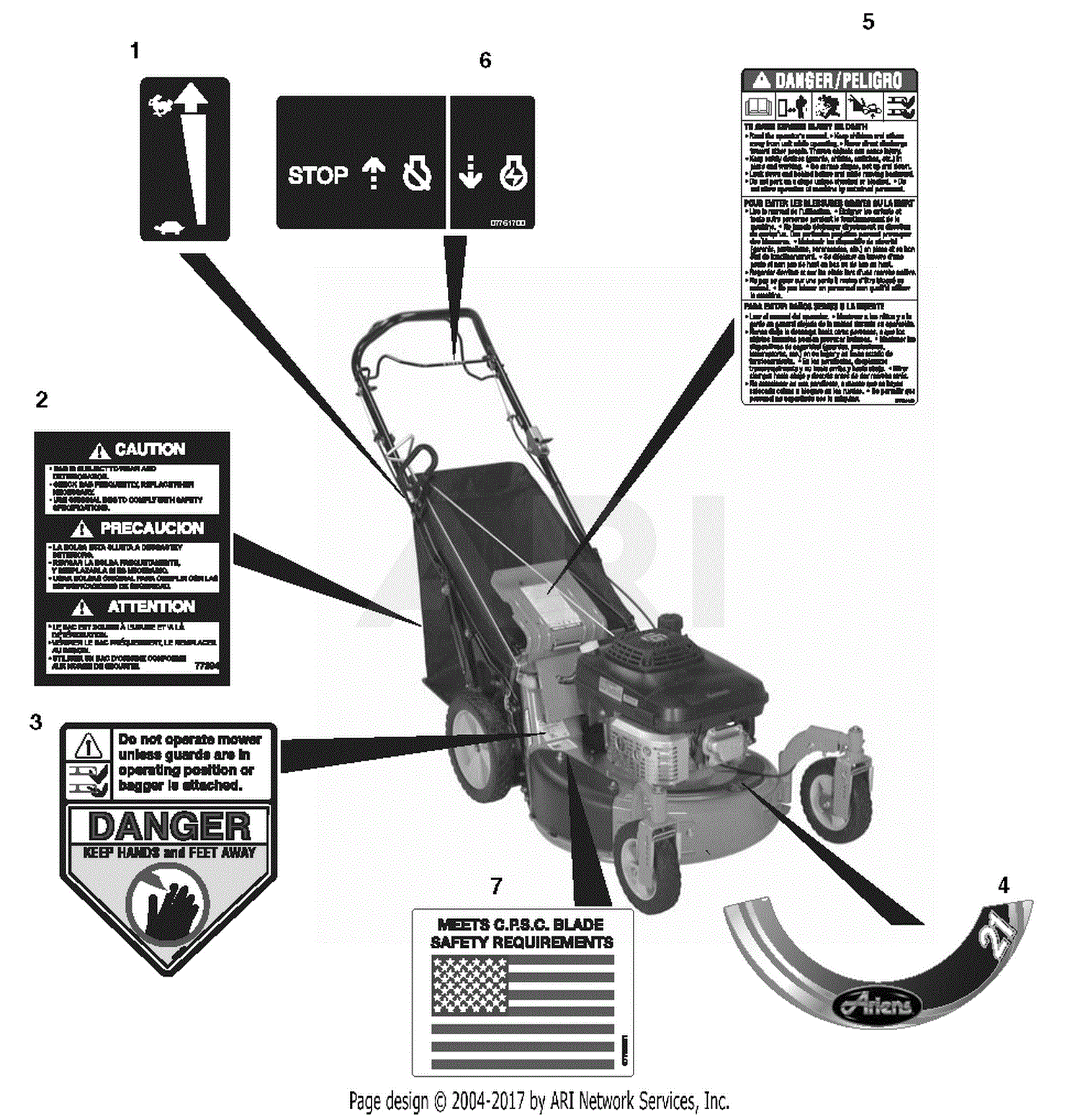 Labeled Lawn Mower Engine Diagram Briggs & Stratton Briggs And