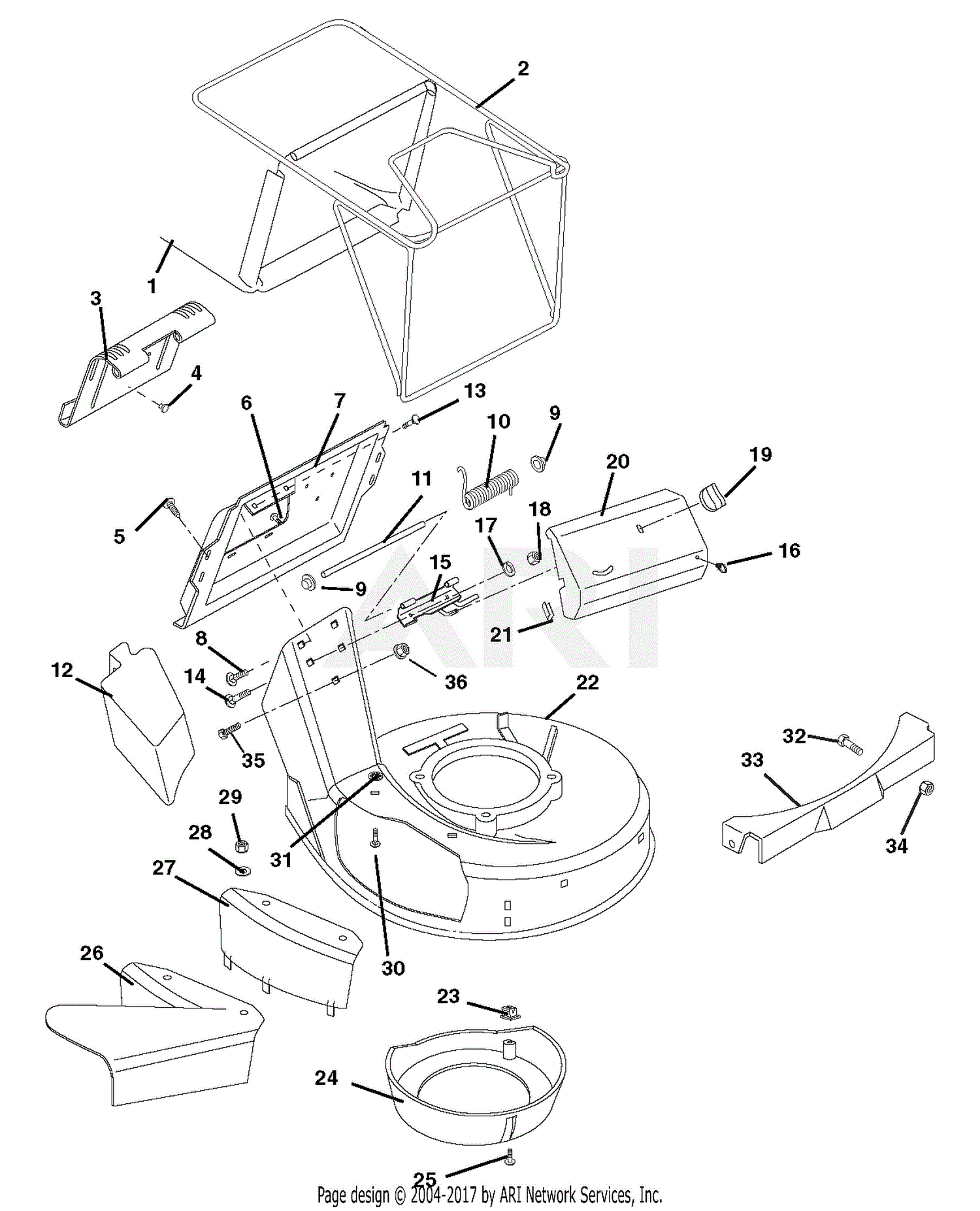 Ariens 911340 (002800 - 002999) LM21SW, 4 cycle Briggs & Stratton ...