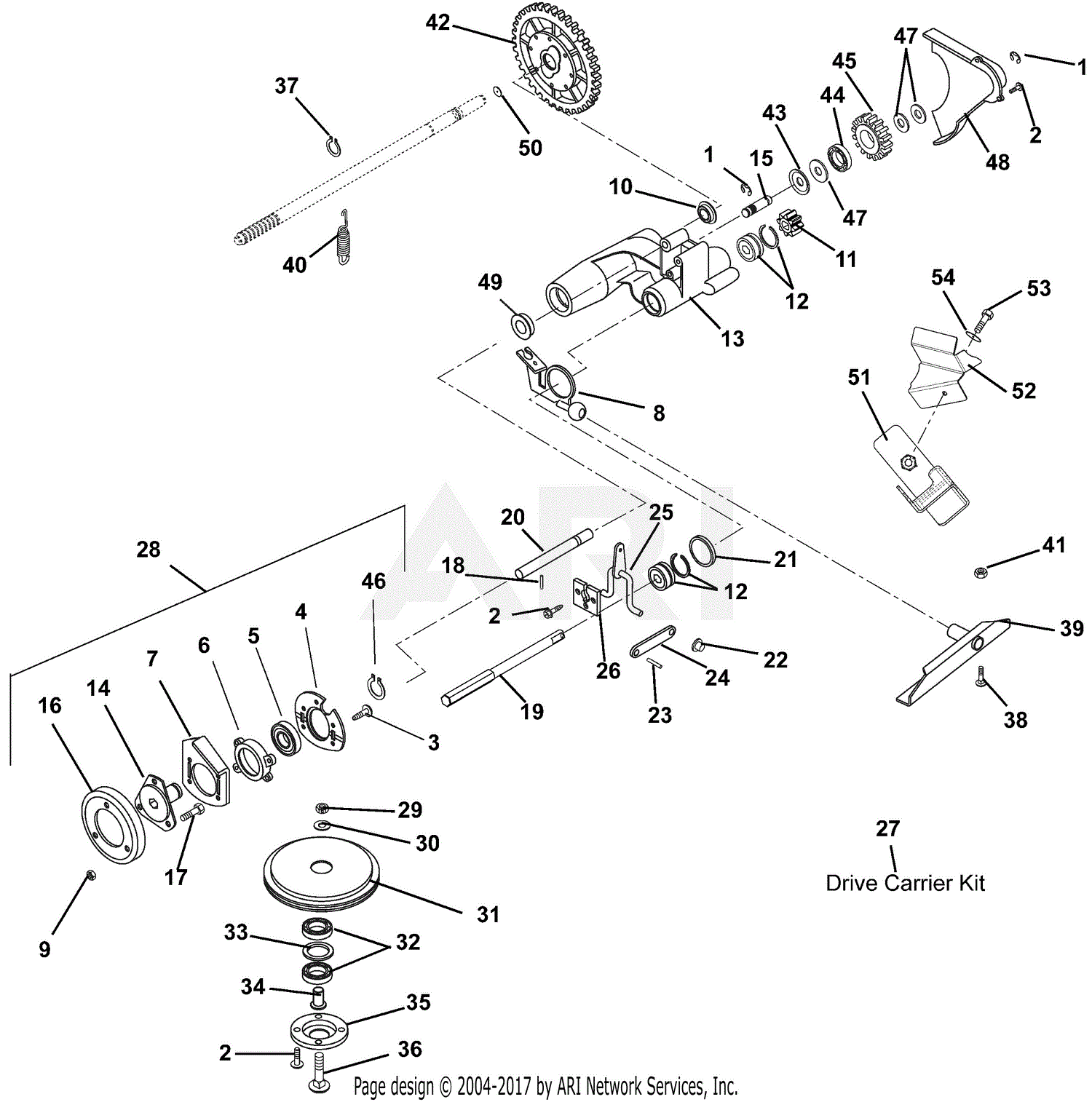 Ariens 911340 (022565 - 029999) LM21SW Parts Diagram for Friction Wheel ...