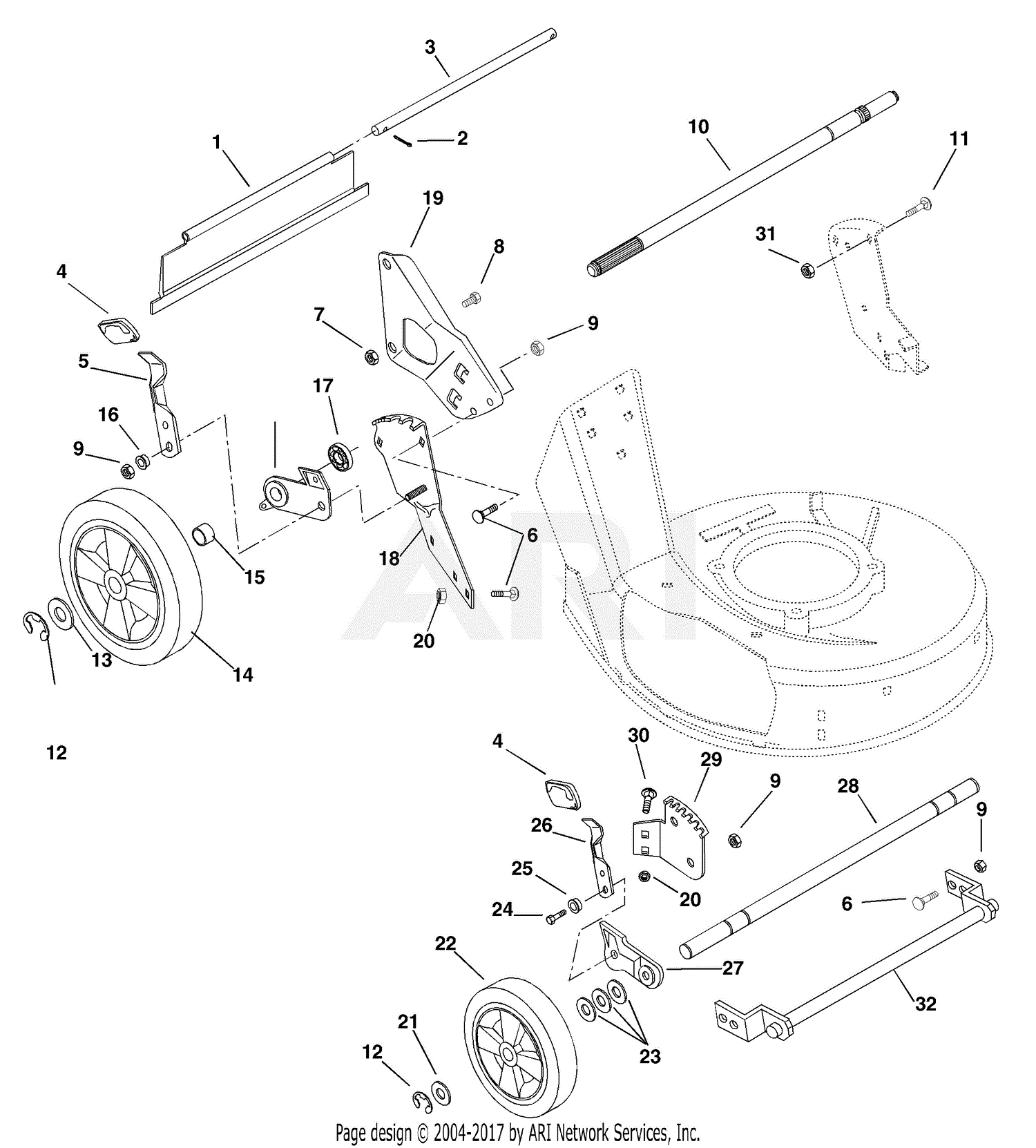 Ariens 911516 (000101 - 005105) LM21SW, 6.5hp B&S, Recoil, 21