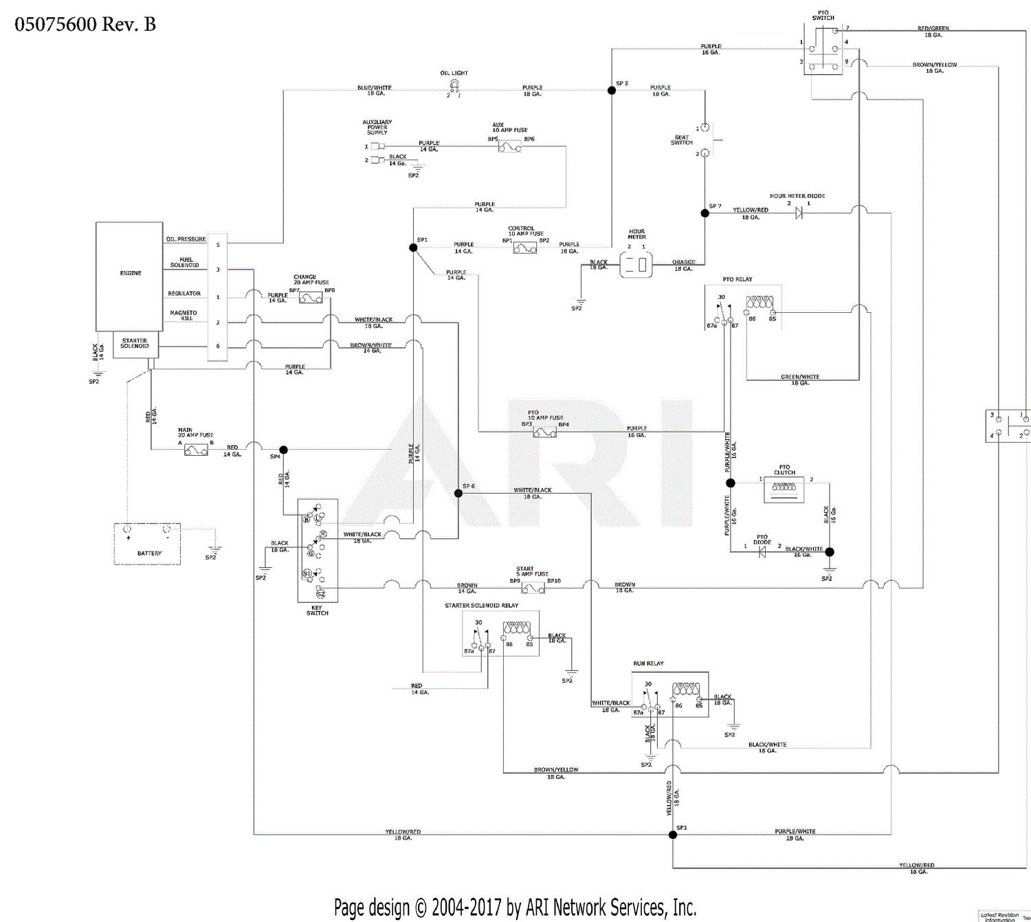 Ariens 05075600 Parts Diagram for Wiring Diagram - 05075600