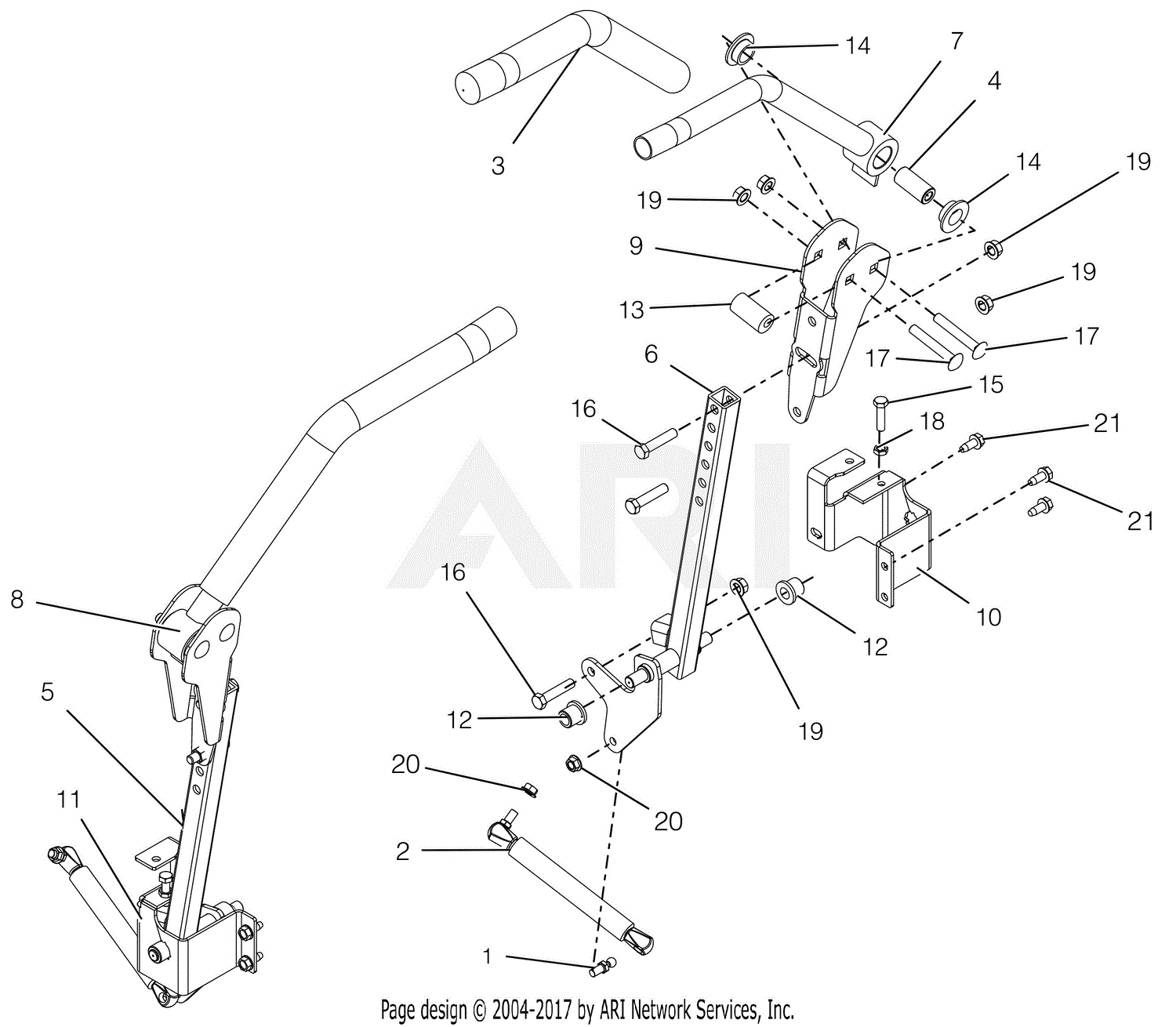 Ariens 991151 (000101 - 000104) Apex 60 Parts Diagram for Controls