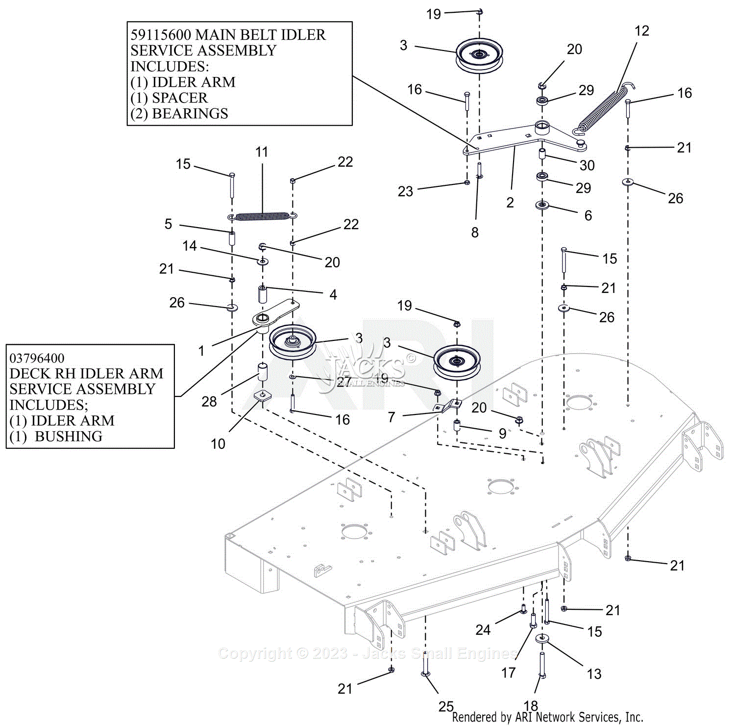 Ariens 991151 (040000 - ) Apex 60 Parts Diagram for Parts List 21 ...