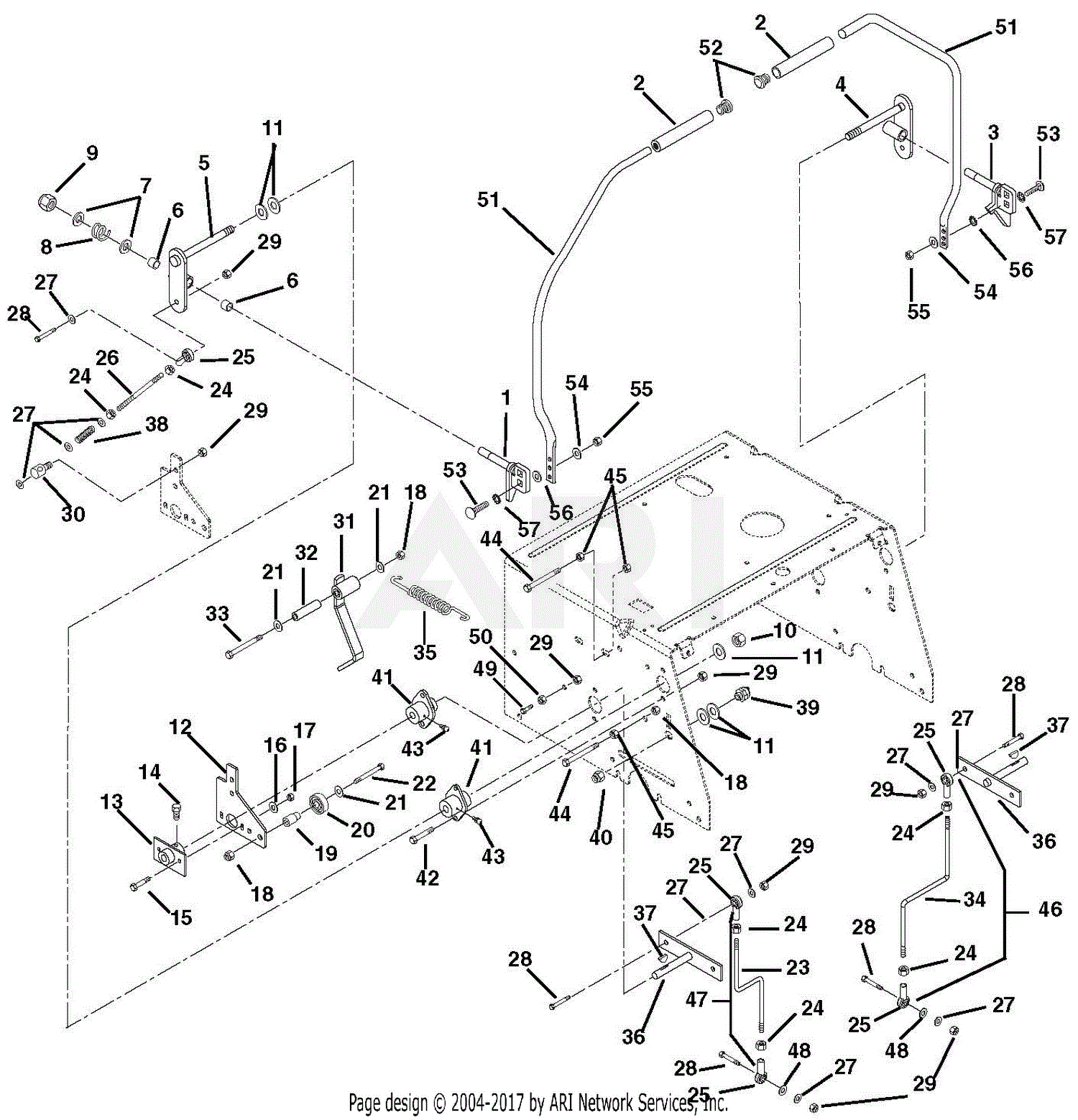 Ariens 915306 (000101 - ) EZR 2048 Parts Diagram for Controls