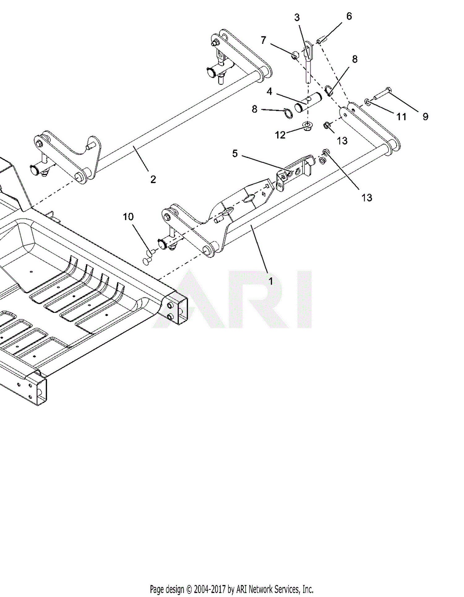 Ariens 915177 016000 Ikon X 52 Parts Diagram for Deck Lift