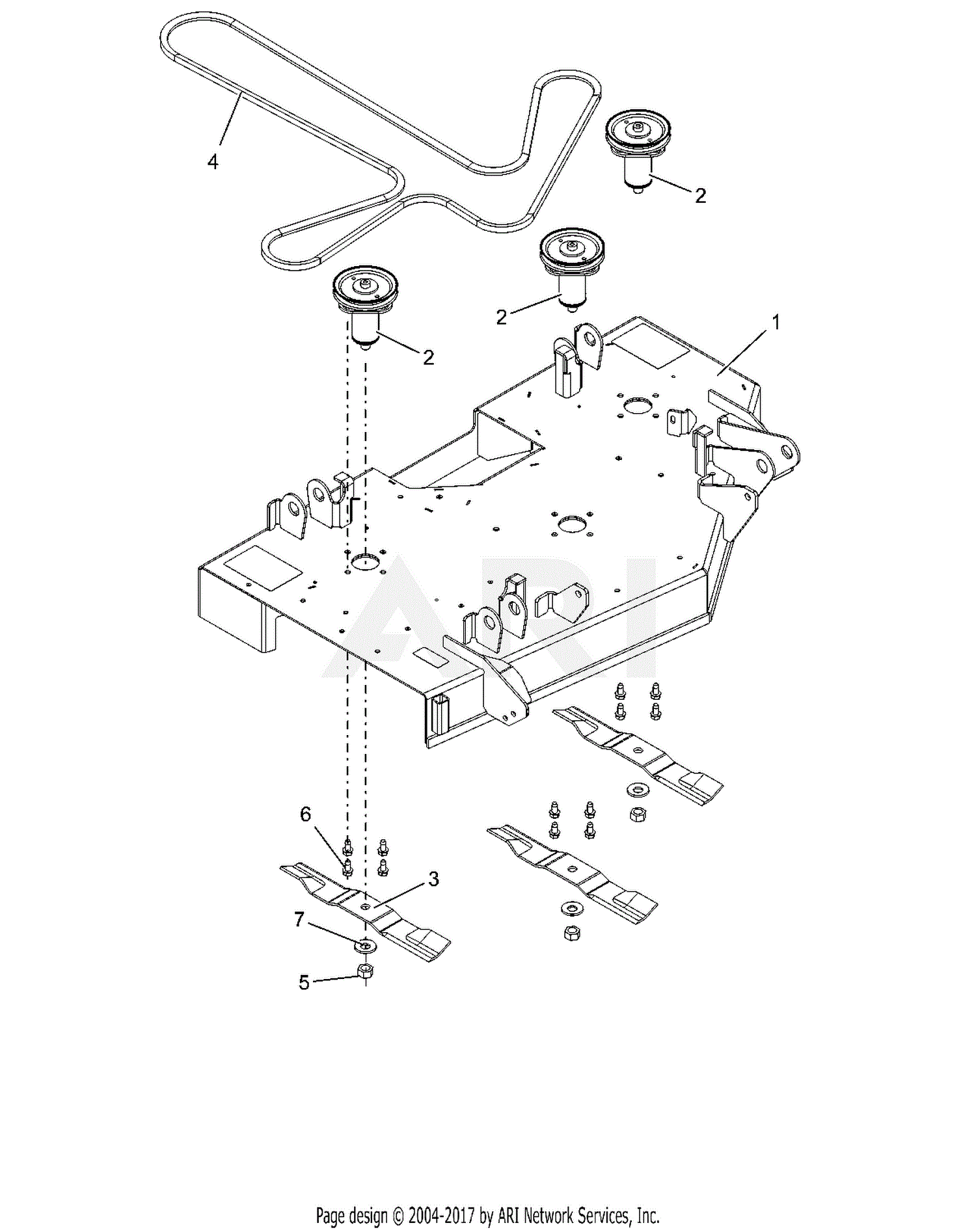 Ariens 915203 000101 Ikon Xl 42 Parts Diagram For Deck Belt