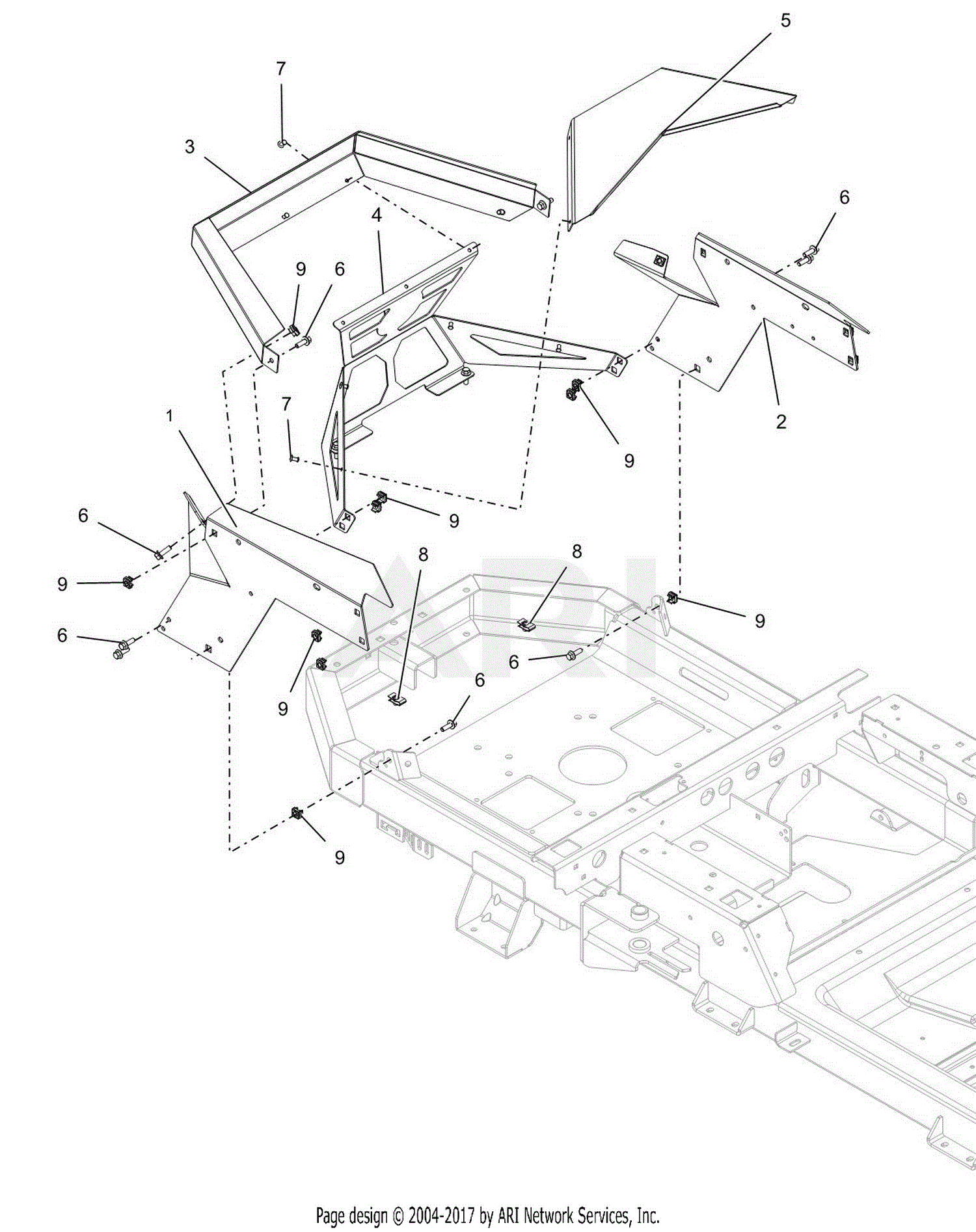 Ariens 915223 000101 029999 Ikon X 52 Parts Diagram for Bumper