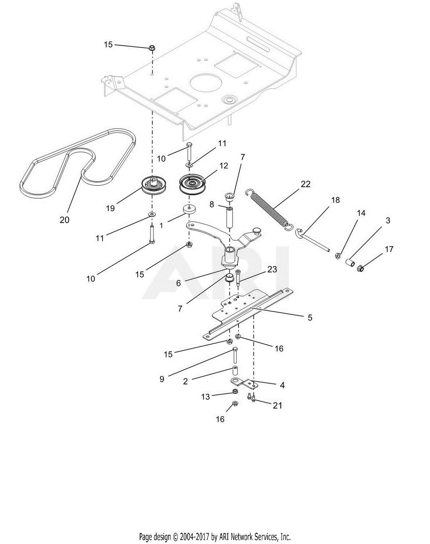 Ariens 915223 (000101 - 029999) Ikon-X 52 Parts Diagram for Transaxle Drive