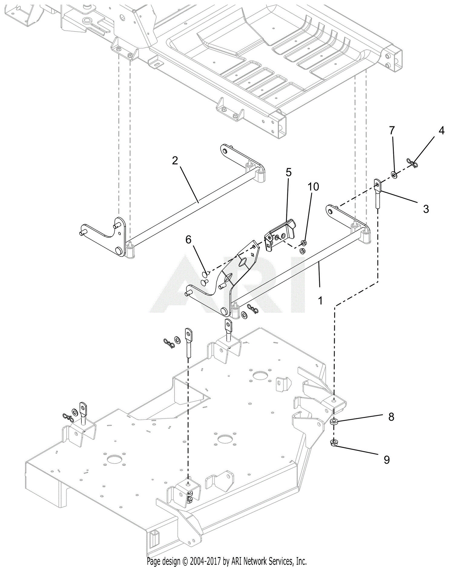 Ariens 915223 (080000 ) IkonX 52 Parts Diagram for Deck Lift