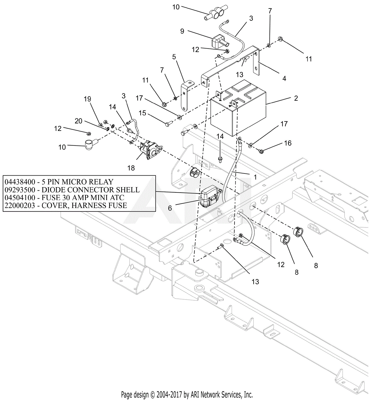 Ariens 915223 080000 Ikon X 52 Parts Diagram for Electrical