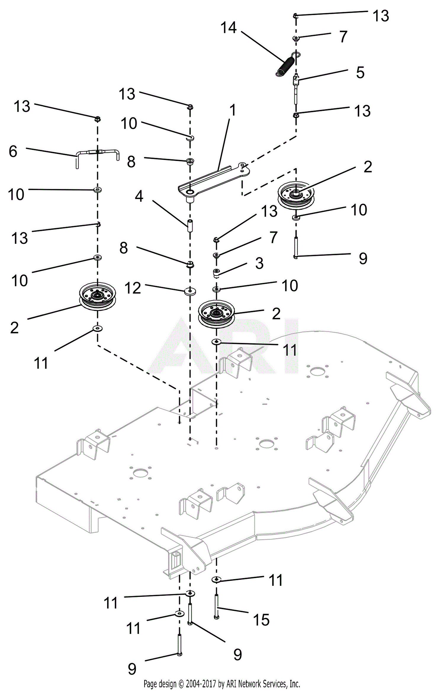 Ariens 915223 (080000 - ) Ikon-X 52 Parts Diagram for Idlers And ...