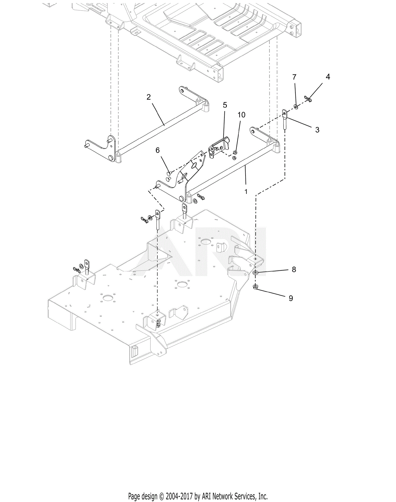 Ariens 915332 (080000 - ) Ikon-X 52 CE Parts Diagram for Deck Lift