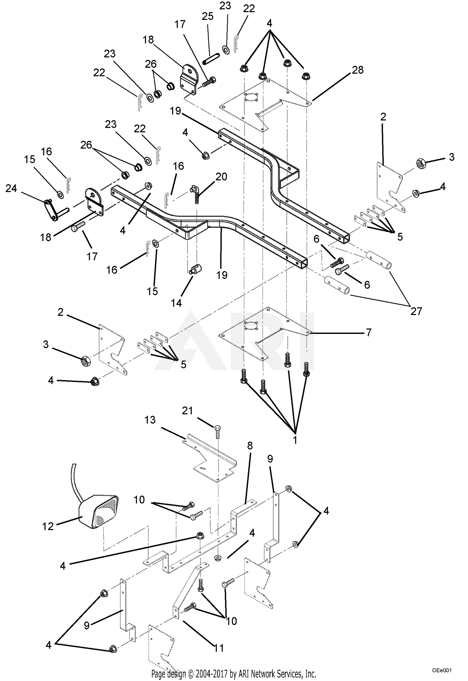 Ariens 815034 (000101 - ) XL Series Snow Thrower Parts Diagrams