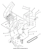 Ariens 815154 (000101 - ) 42-48-54 Inch Bagger Parts Diagram for 