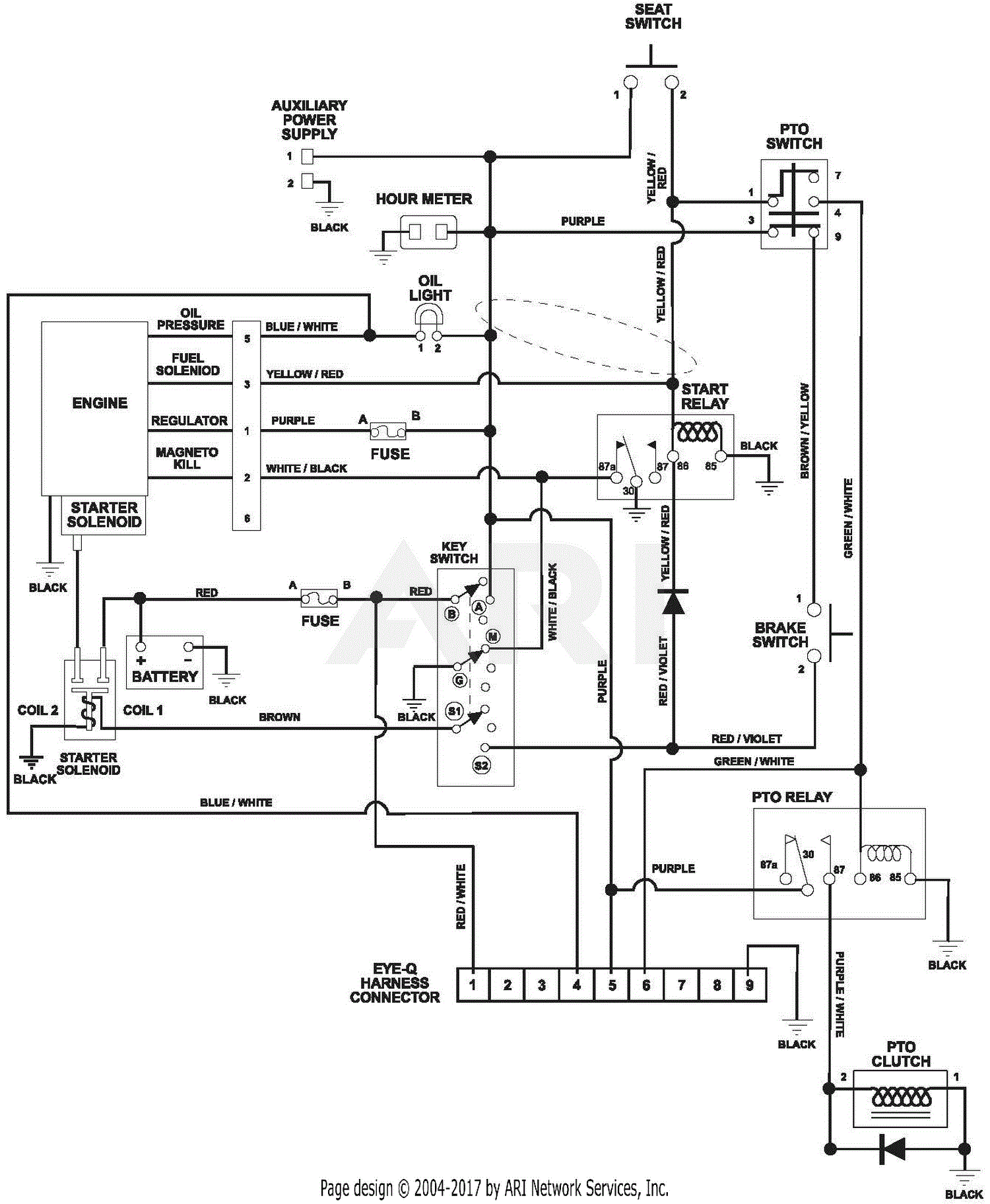 Ariens 991056 (000101 - ) Max Zoom 2560 Parts Diagram for Wiring 