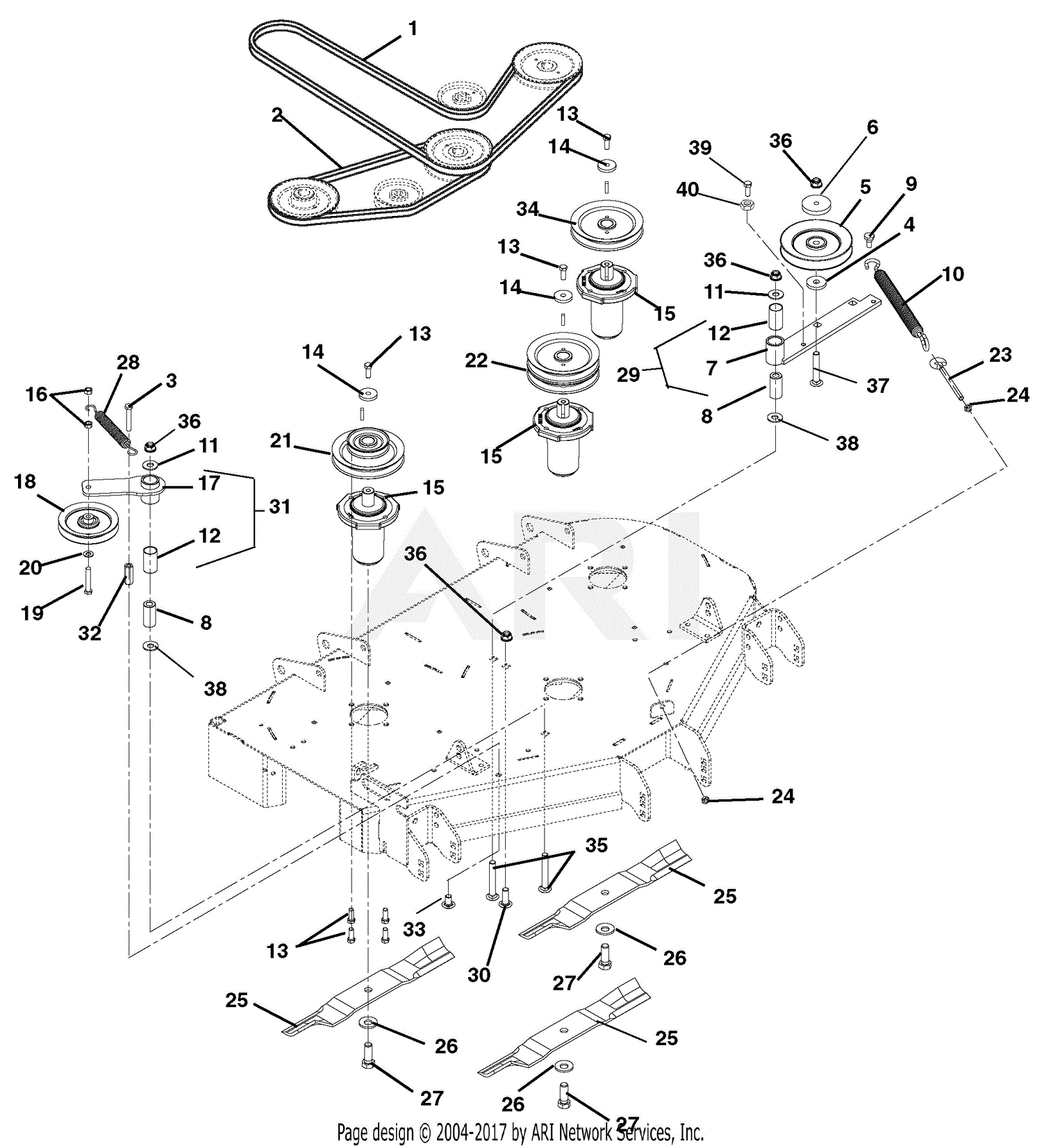 Ariens 991073 (000101 - ) Max Zoom 48 HD, Kawasaki, 48