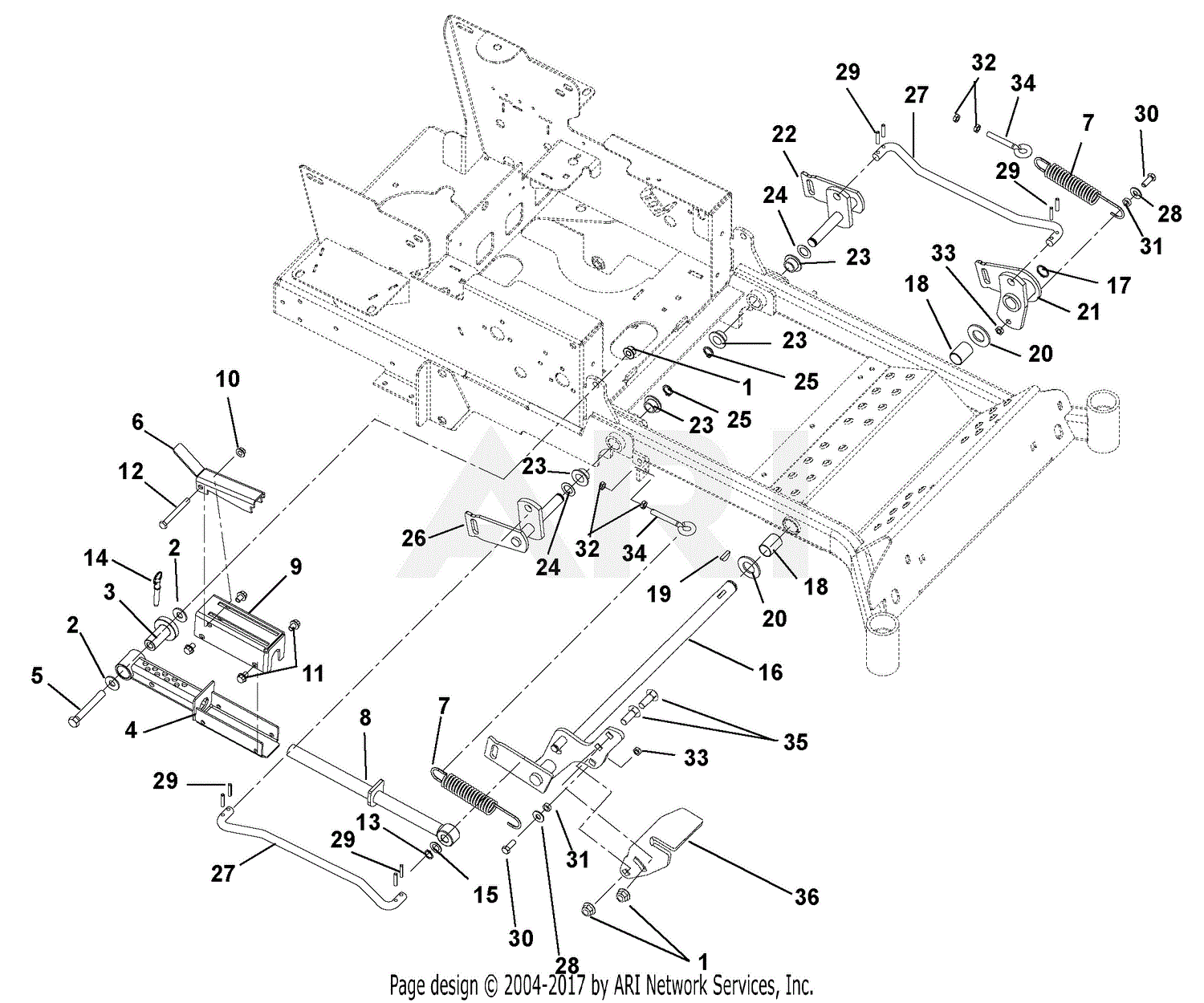 Ariens 991087 (030000 - 044999) Max Zoom 60 Parts Diagram for ...