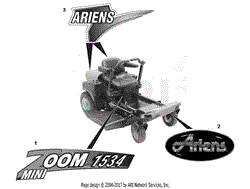 Ariens 915316 (020000 - ) 15hp Kawasaki, 34