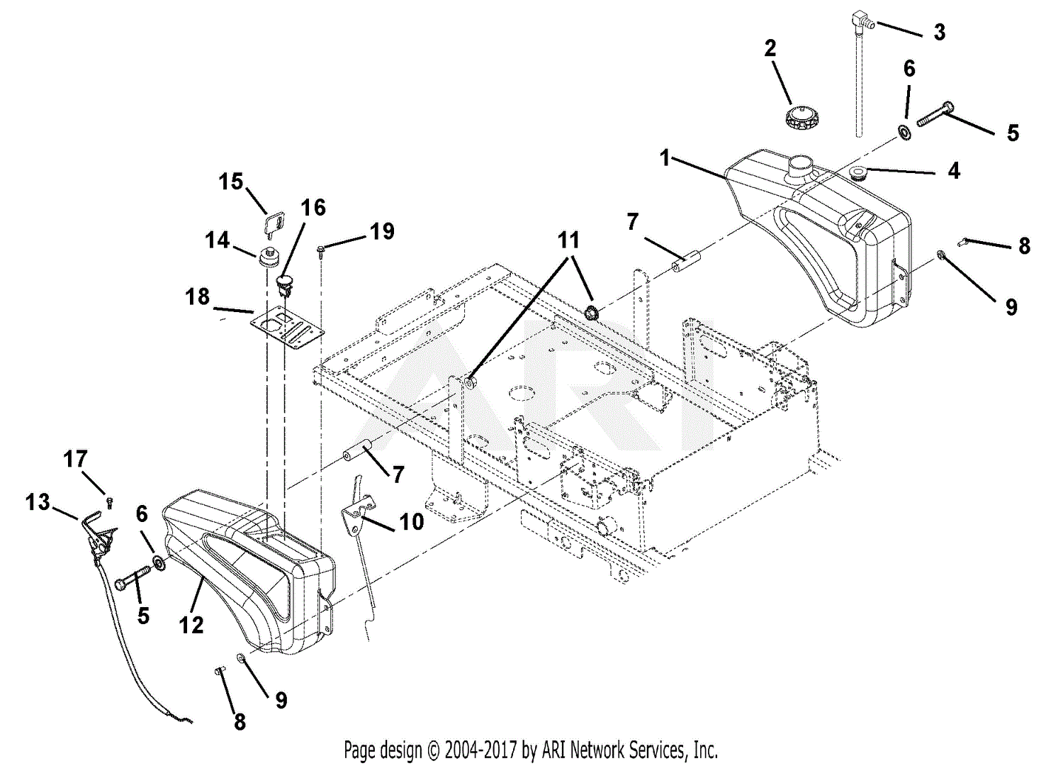 Ariens 915089 (000101 - ) Zoom 1634, 16hp Kohler, 34